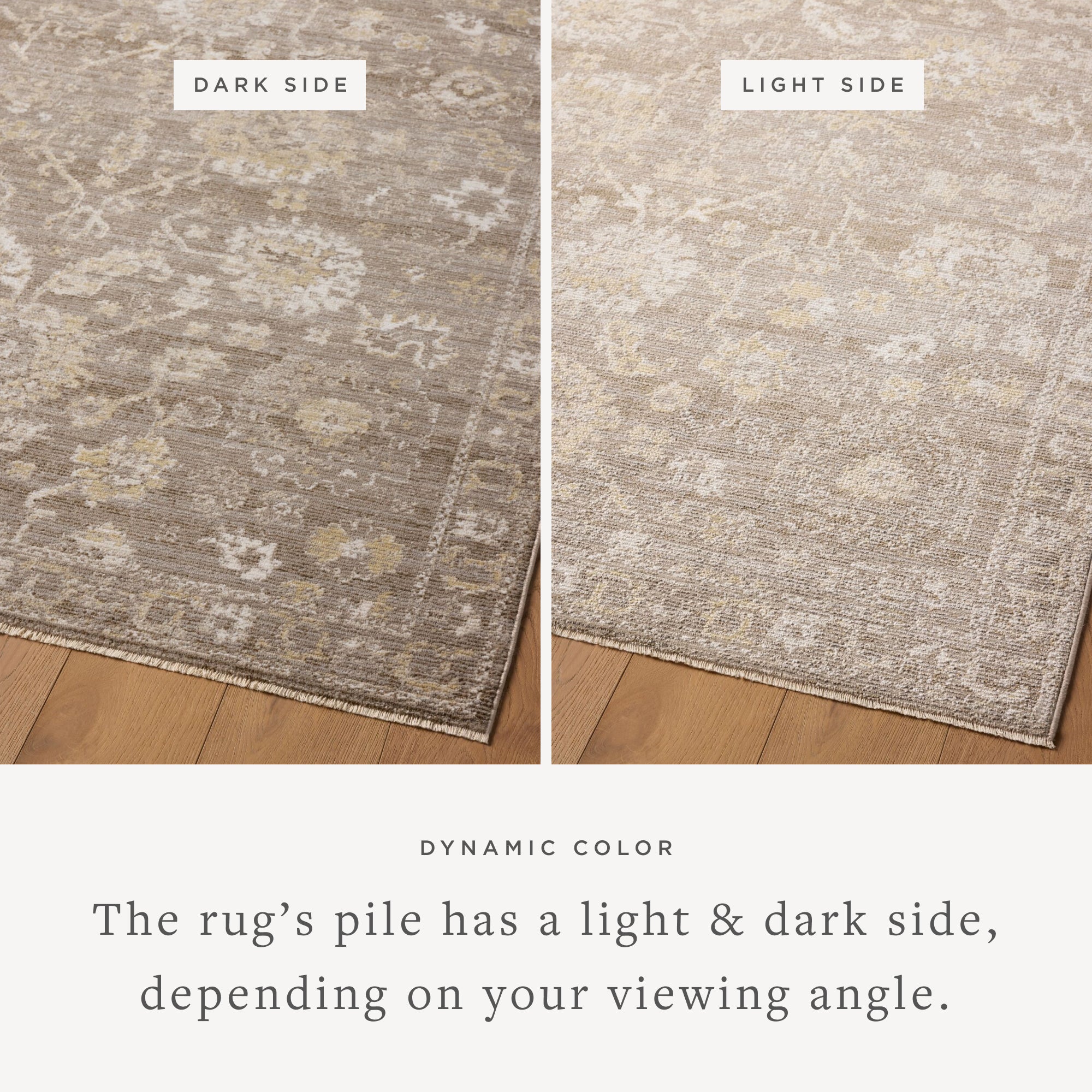 Magnolia Home by Joanna Gaines x Loloi Pace Taupe / Wheat Rug RUGS - synthetic Loloi 18" x 18" sample
