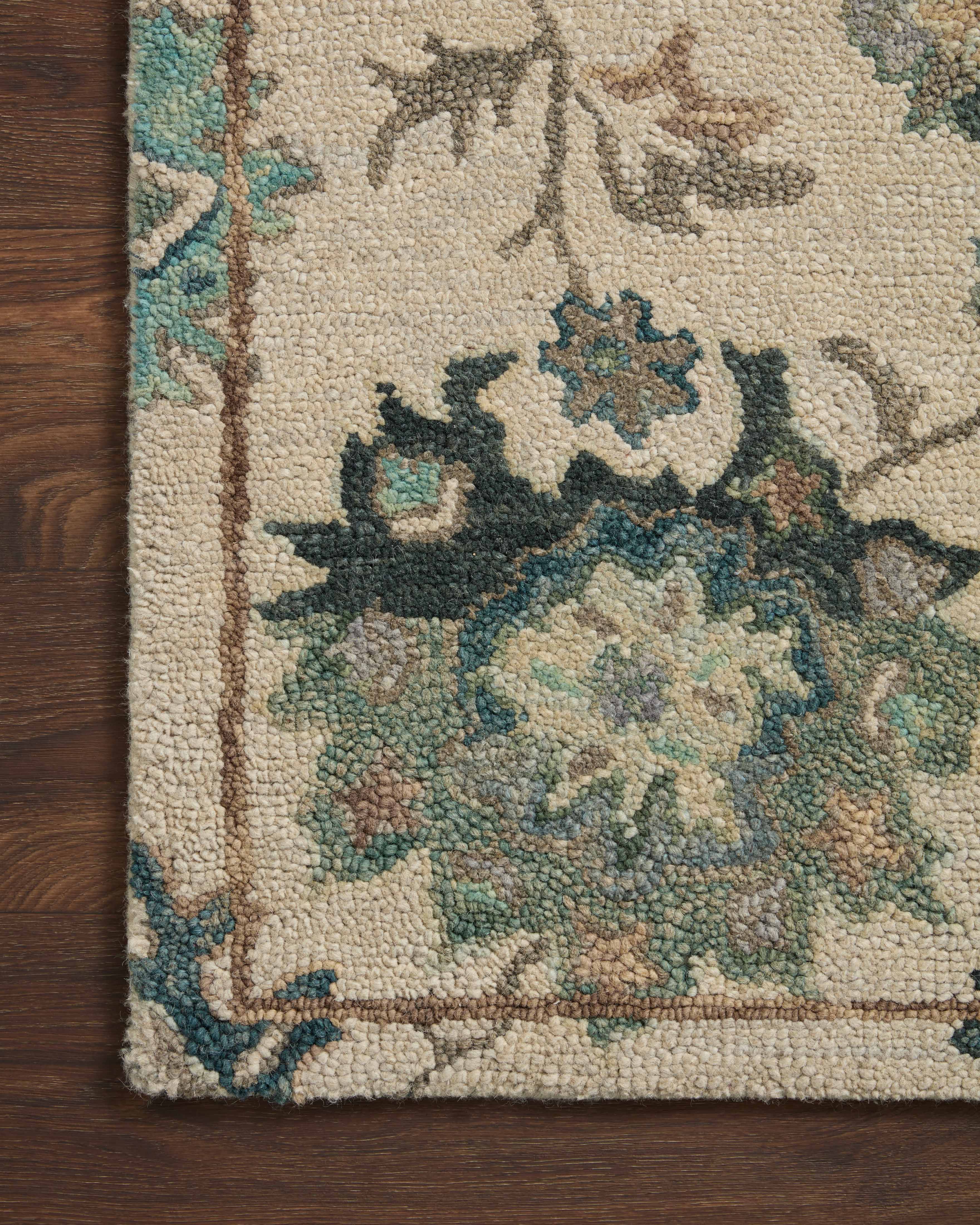 Loloi Padma Ivory / Blue Rug RUGS - wool Loloi