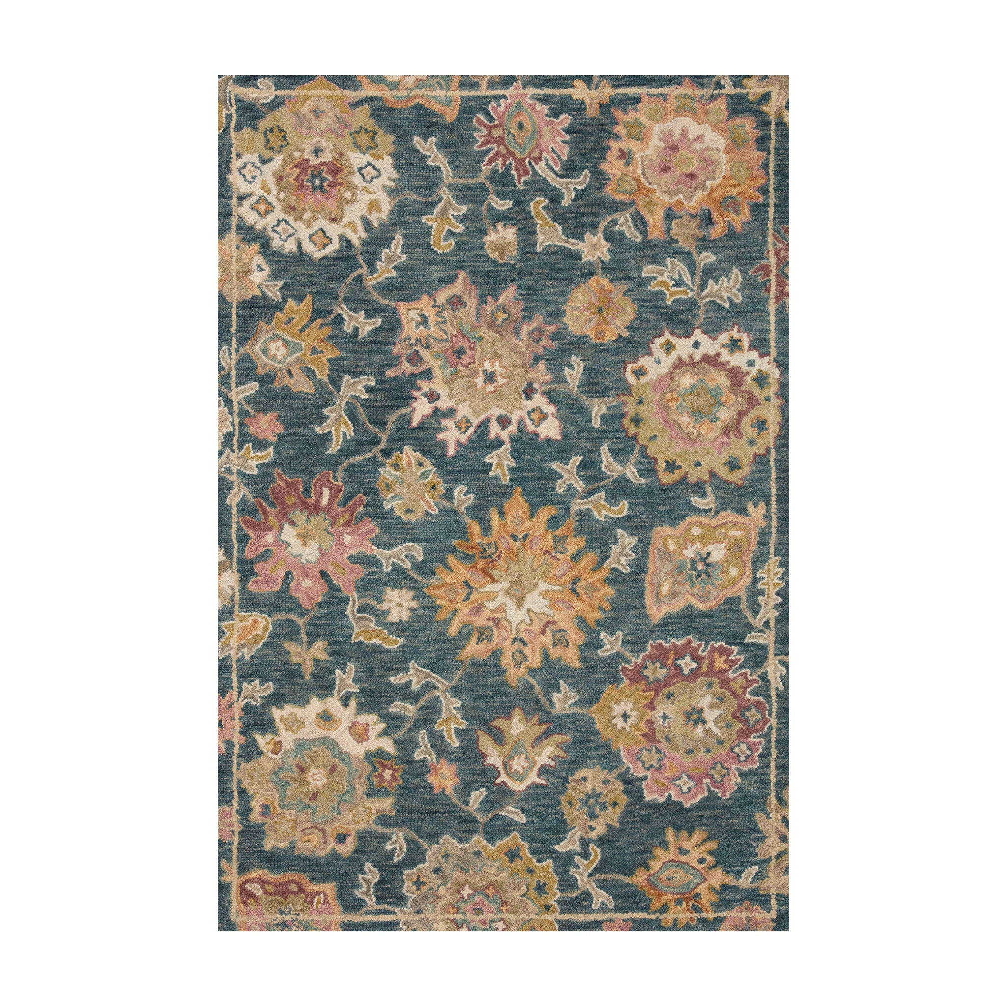 Loloi Padma Navy / Multi Rug RUGS - wool Loloi 18" x 18"