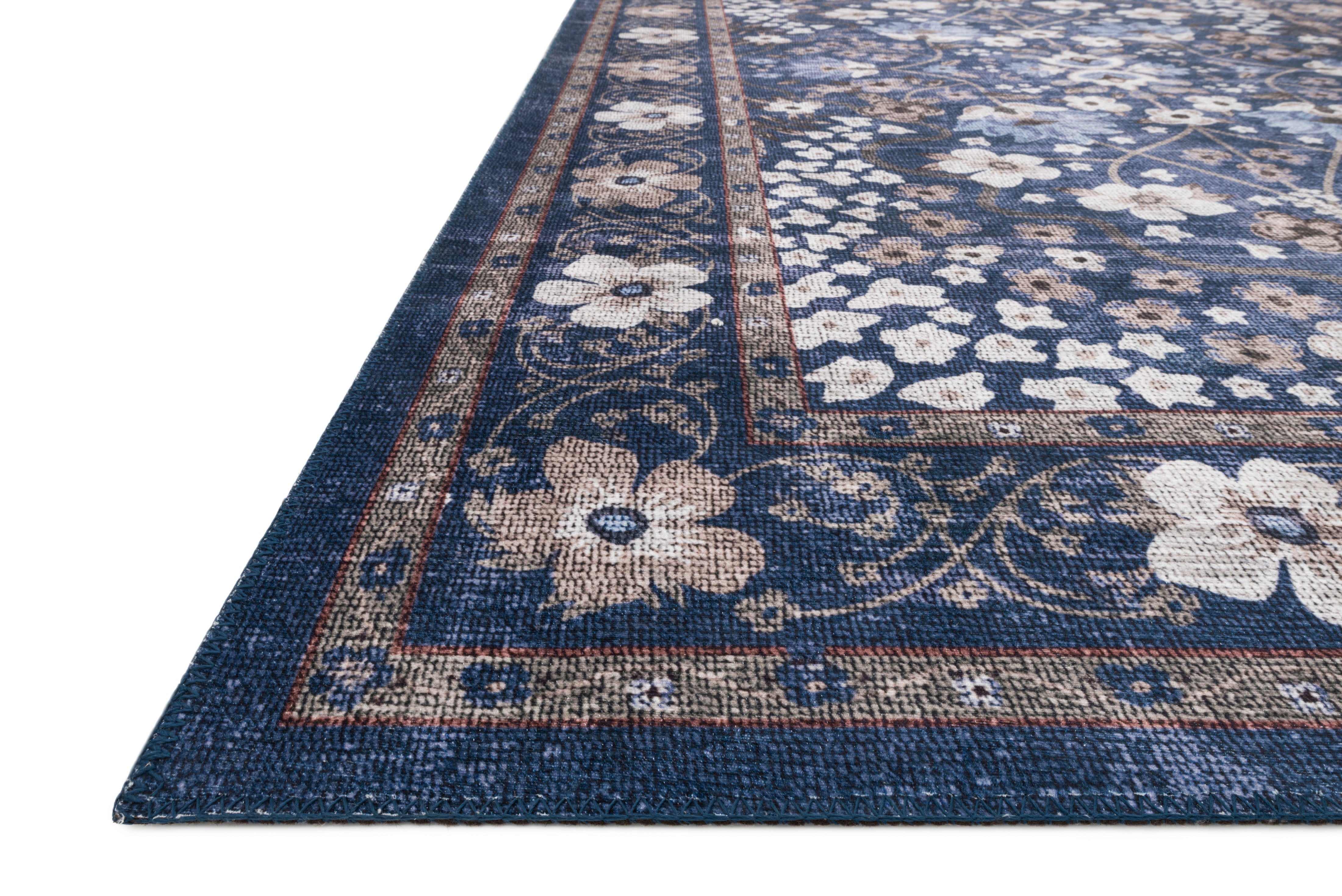 Rifle Paper Co. x Loloi Palais Navy Rug No.2 RUGS - synthetic Loloi 18" x 18"