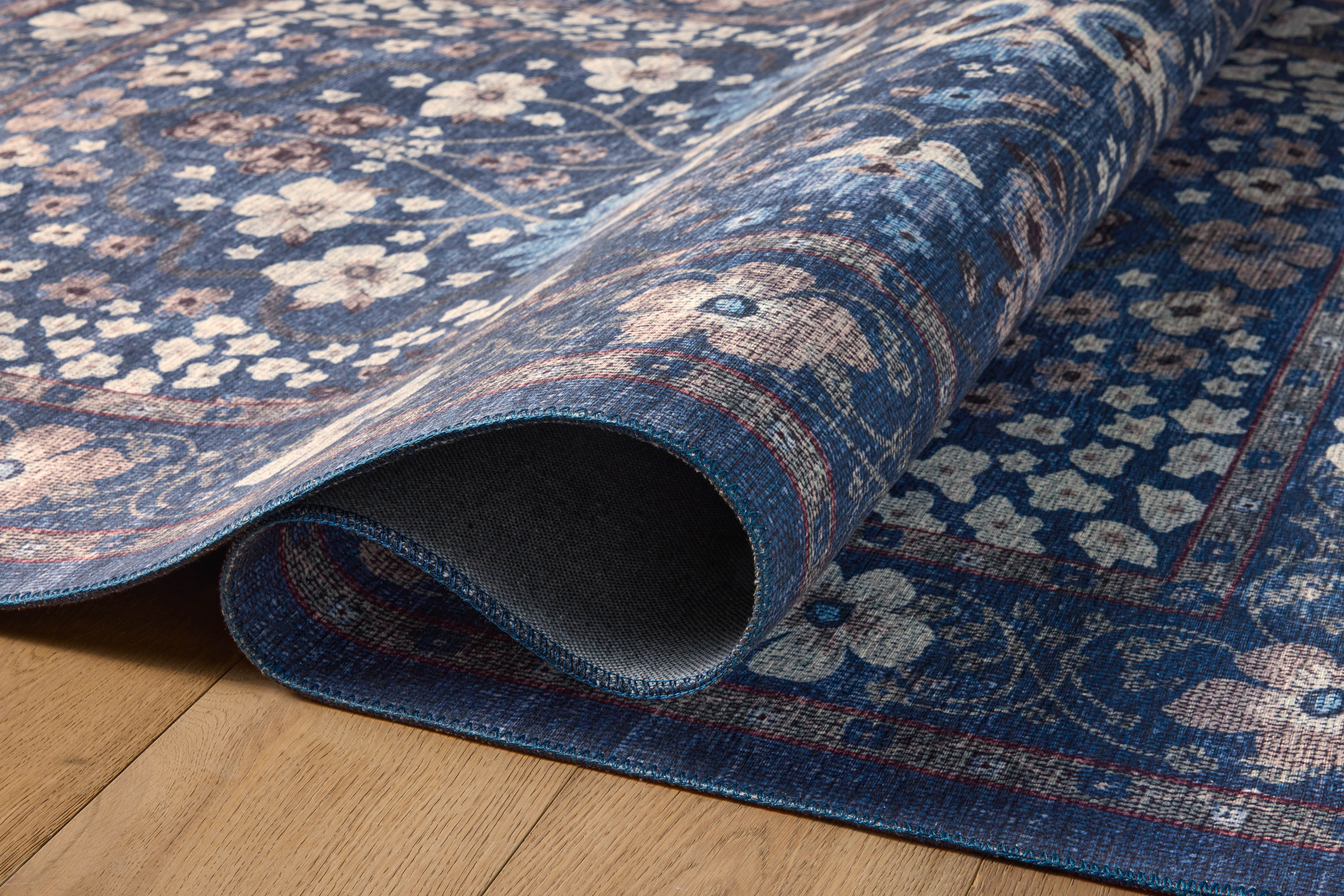 Rifle Paper Co. x Loloi Palais Navy Rug No.2 RUGS - synthetic Loloi 18" x 18"