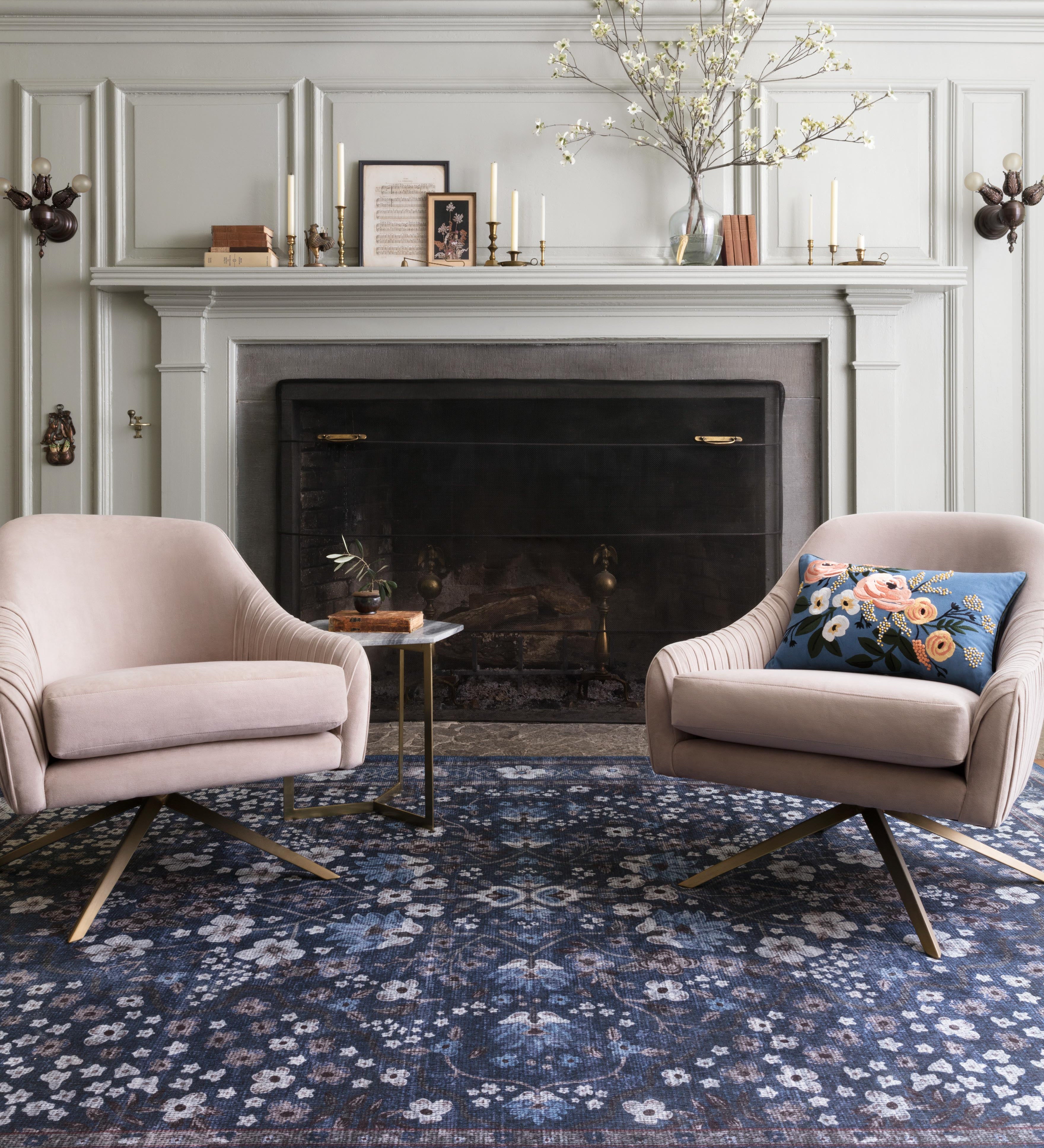 Rifle Paper Co. x Loloi Palais Navy Rug 2-patterned rugs Loloi