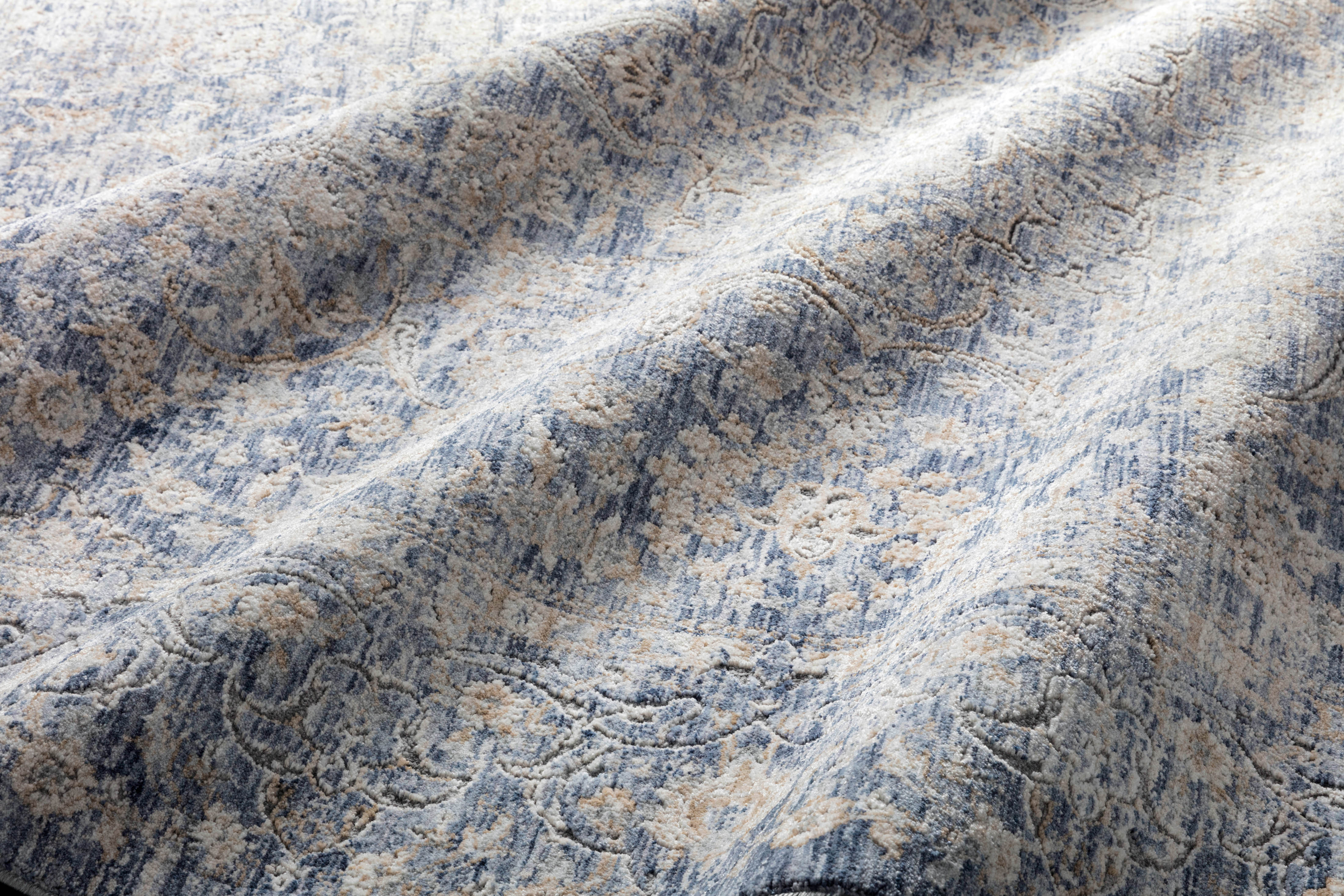 Loloi Pandora Blue / Gold Rug No.2 RUGS - synthetic Loloi 18" x 18"