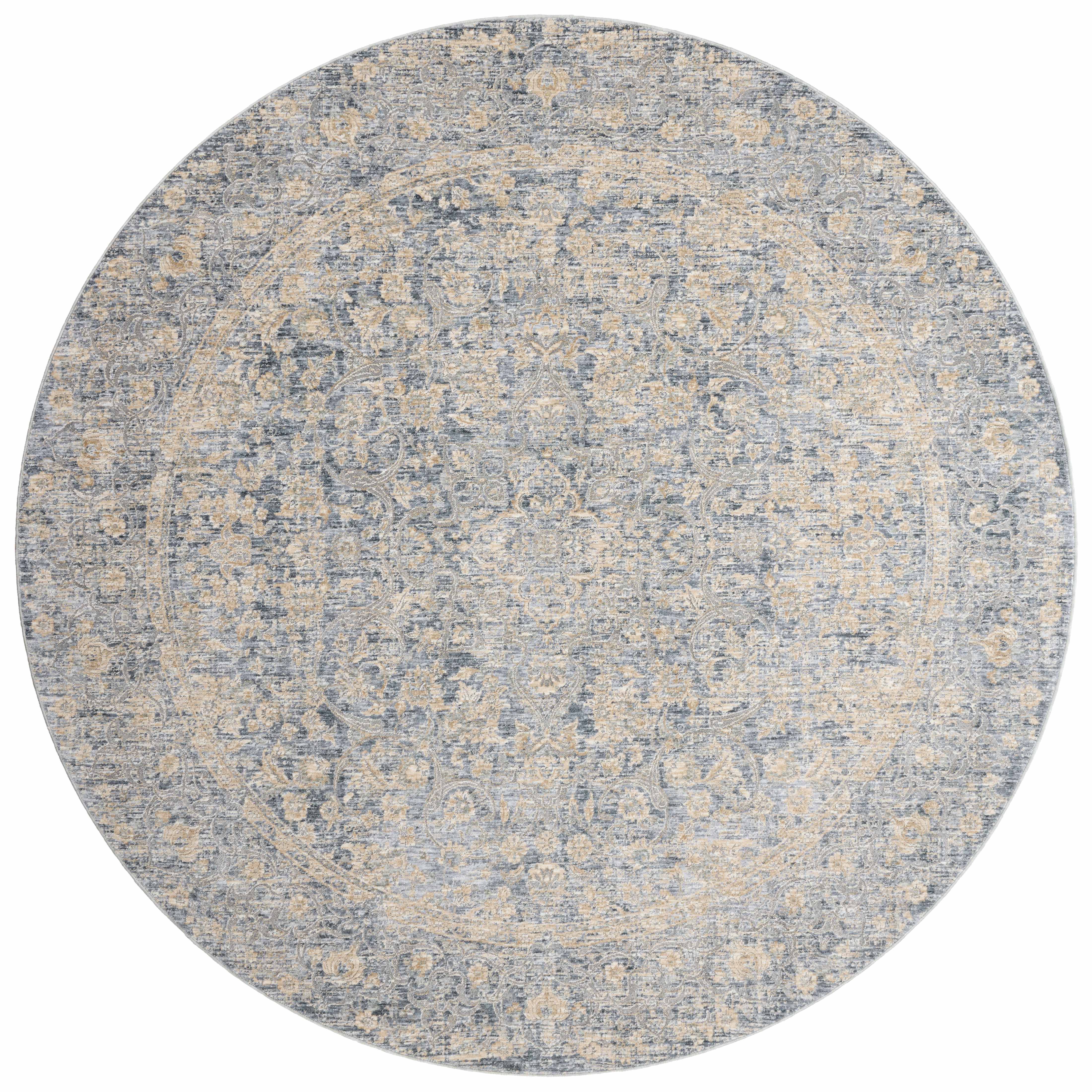 Loloi Pandora Blue / Gold Rug No.2 RUGS - synthetic Loloi 18" x 18"