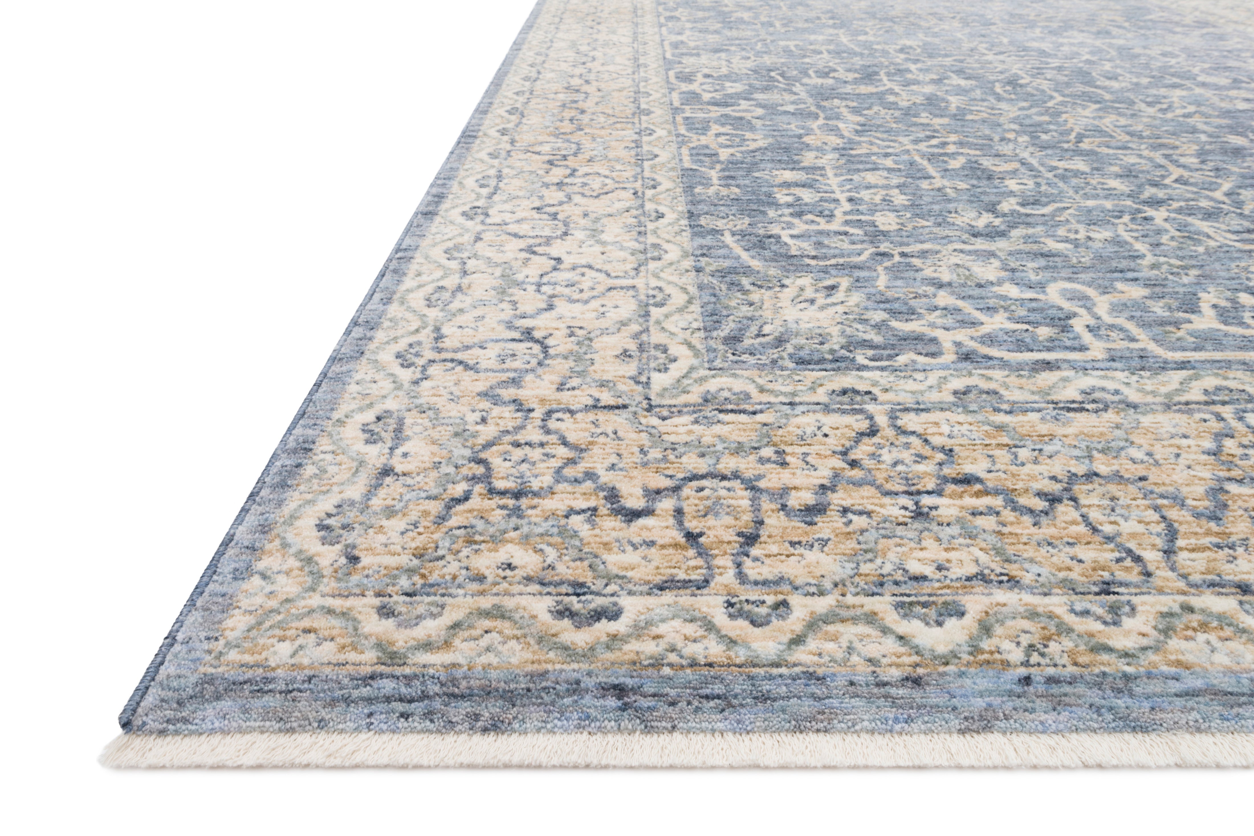 Loloi Pandora Dark Blue / Ivory Rug RUGS - synthetic Loloi