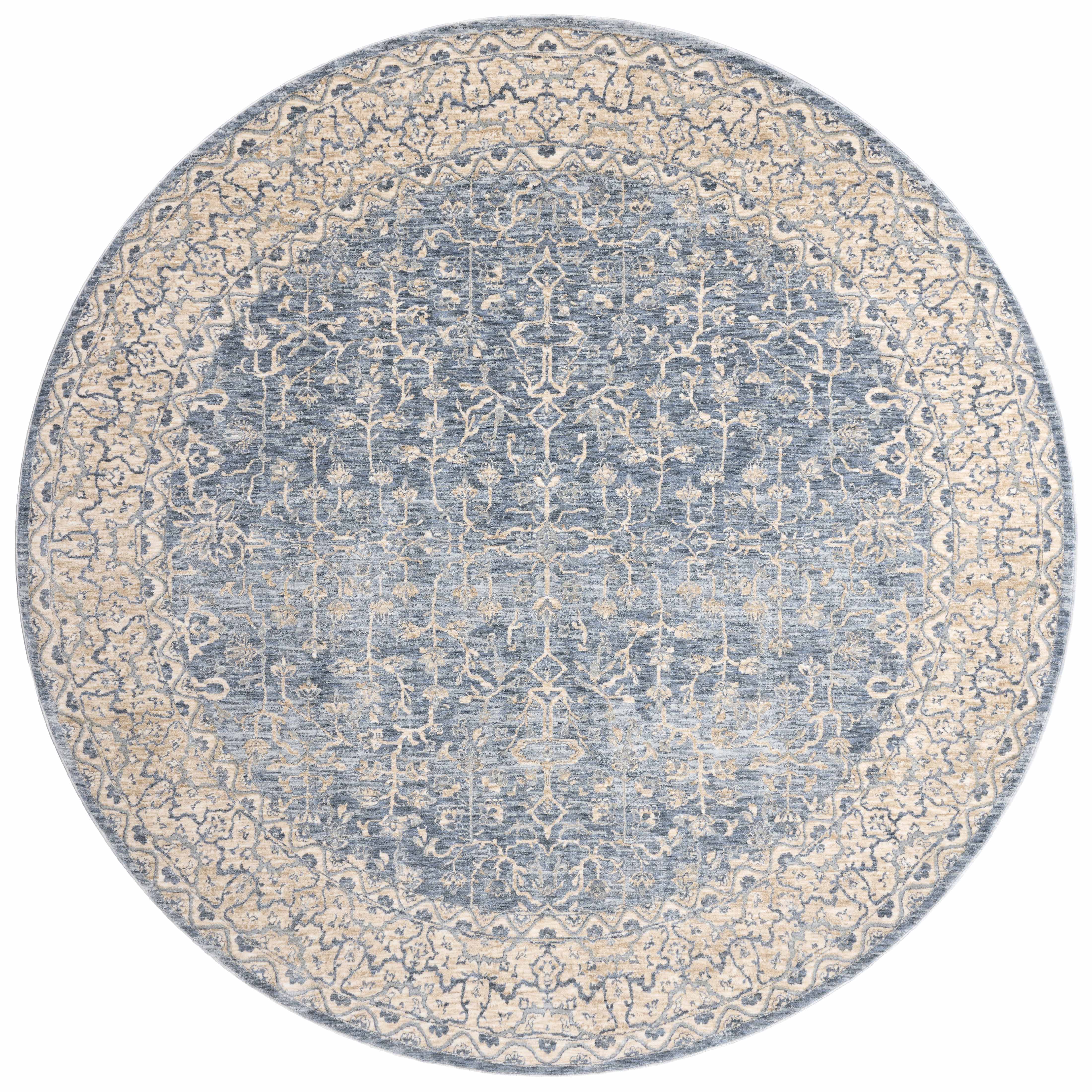 Loloi Pandora Dark Blue / Ivory Rug RUGS - synthetic Loloi
