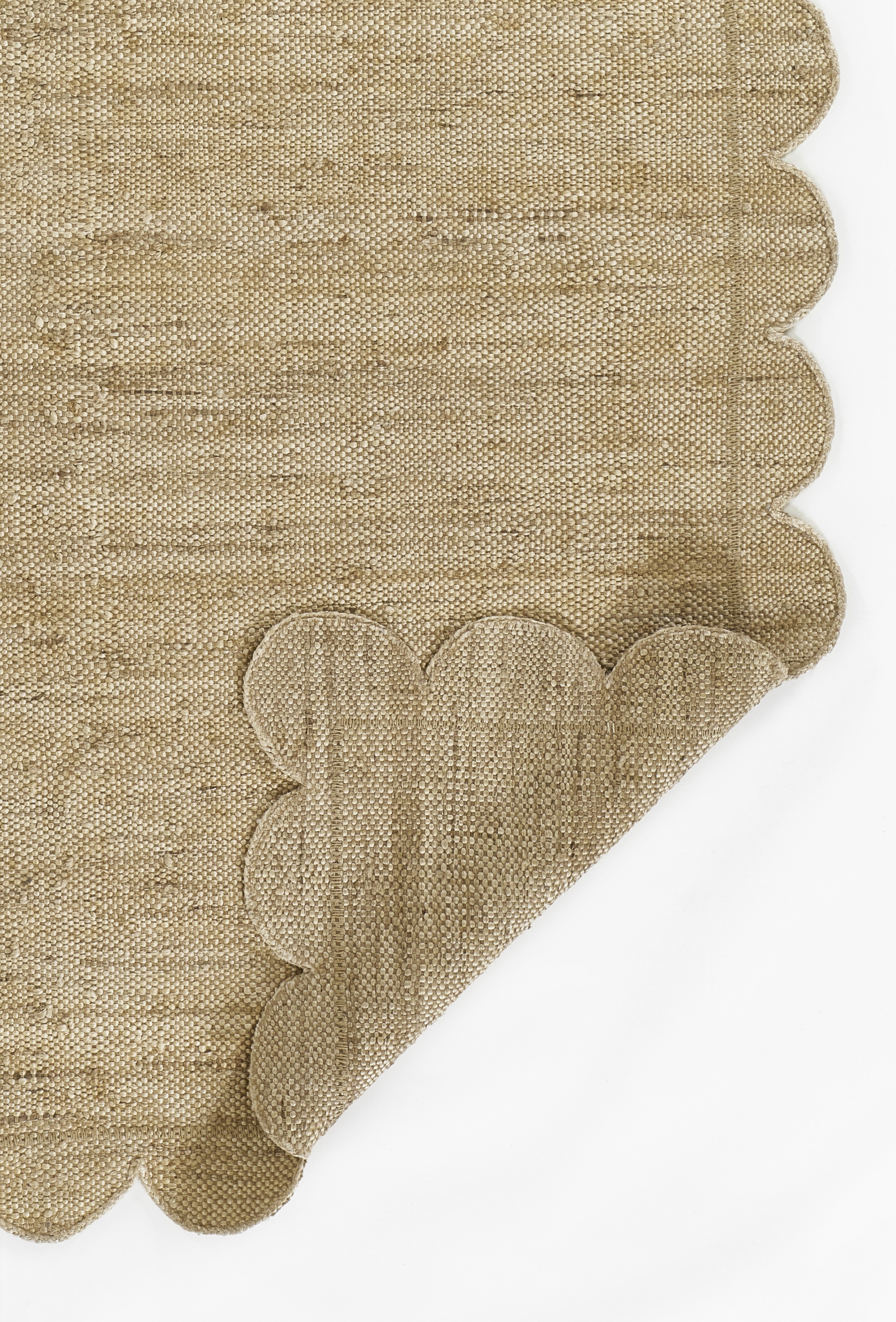 Parikia Scallop Edge Jute Area Rug RUGS - jute Momeni