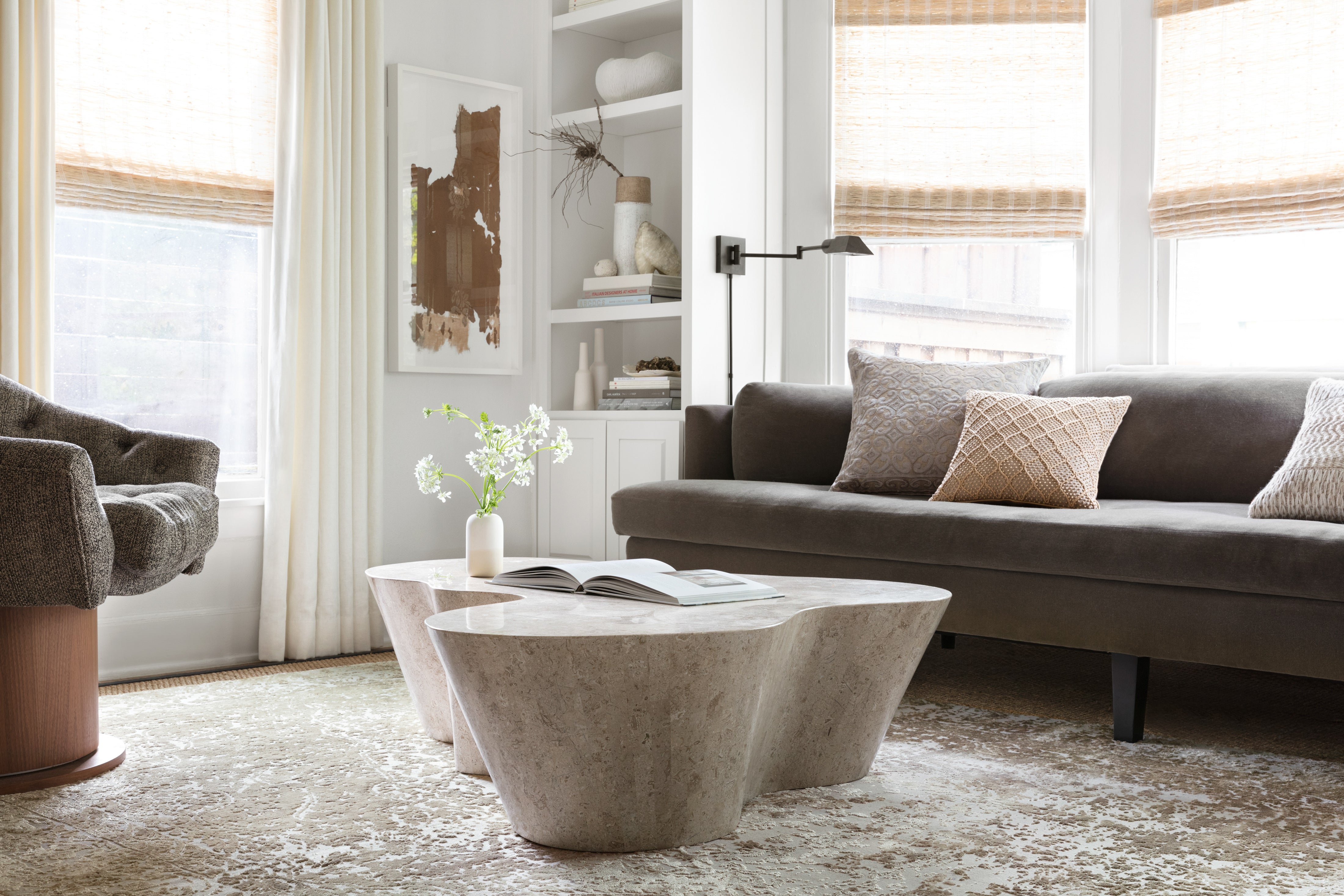 Loloi Patina Champagne / Lt. Grey Rug RUGS - synthetic Loloi