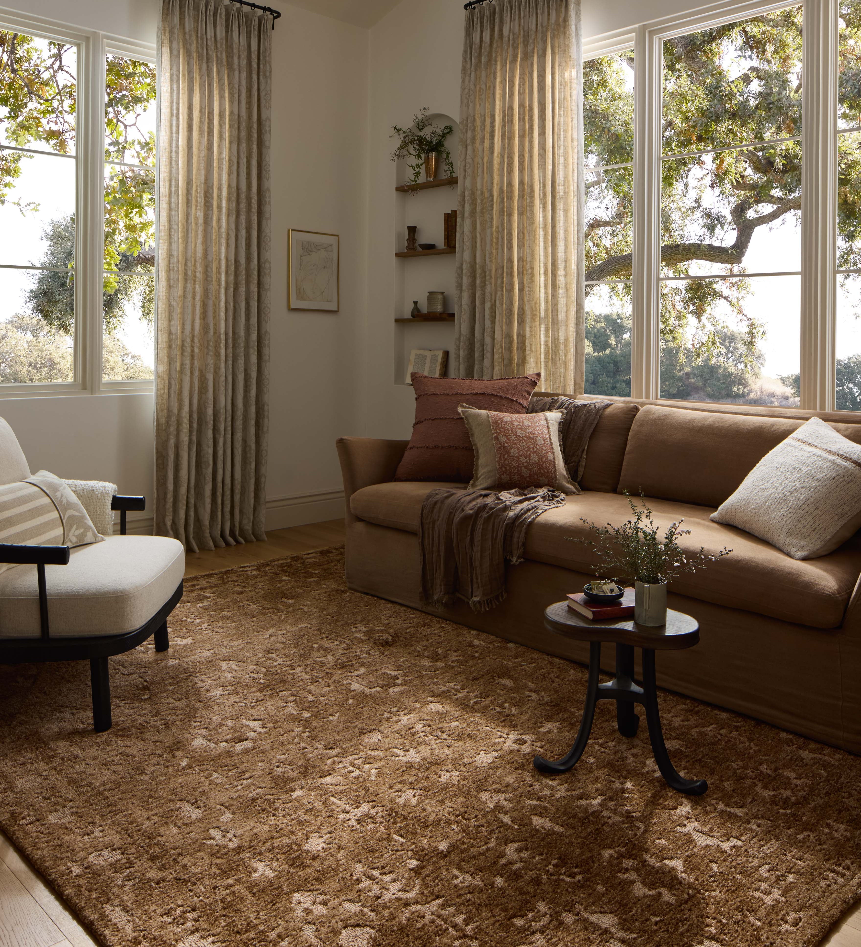 Loloi Percival Mocha / Sand Rug RUGS - synthetic Loloi