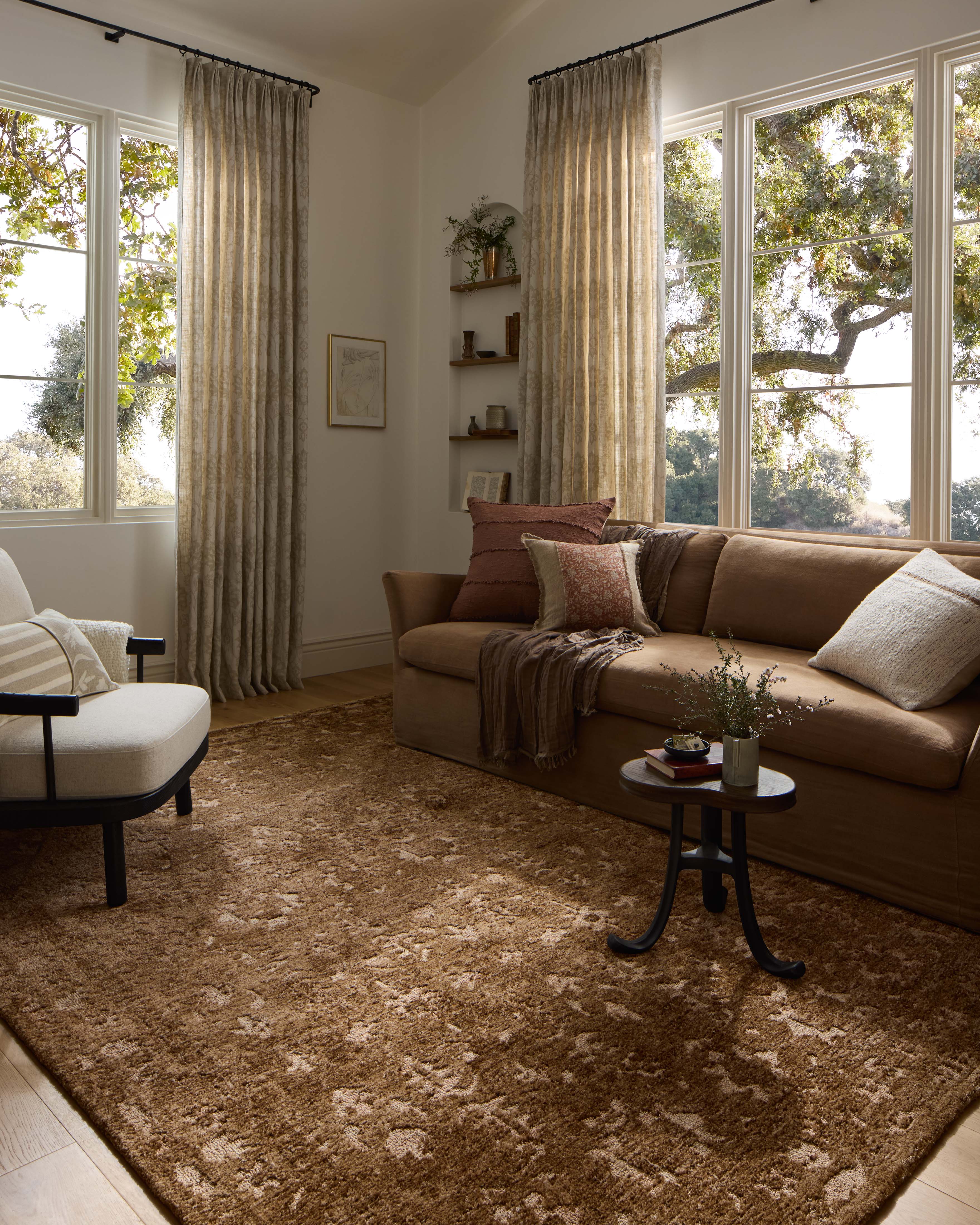 Loloi Percival Mocha / Sand Rug RUGS - synthetic Loloi