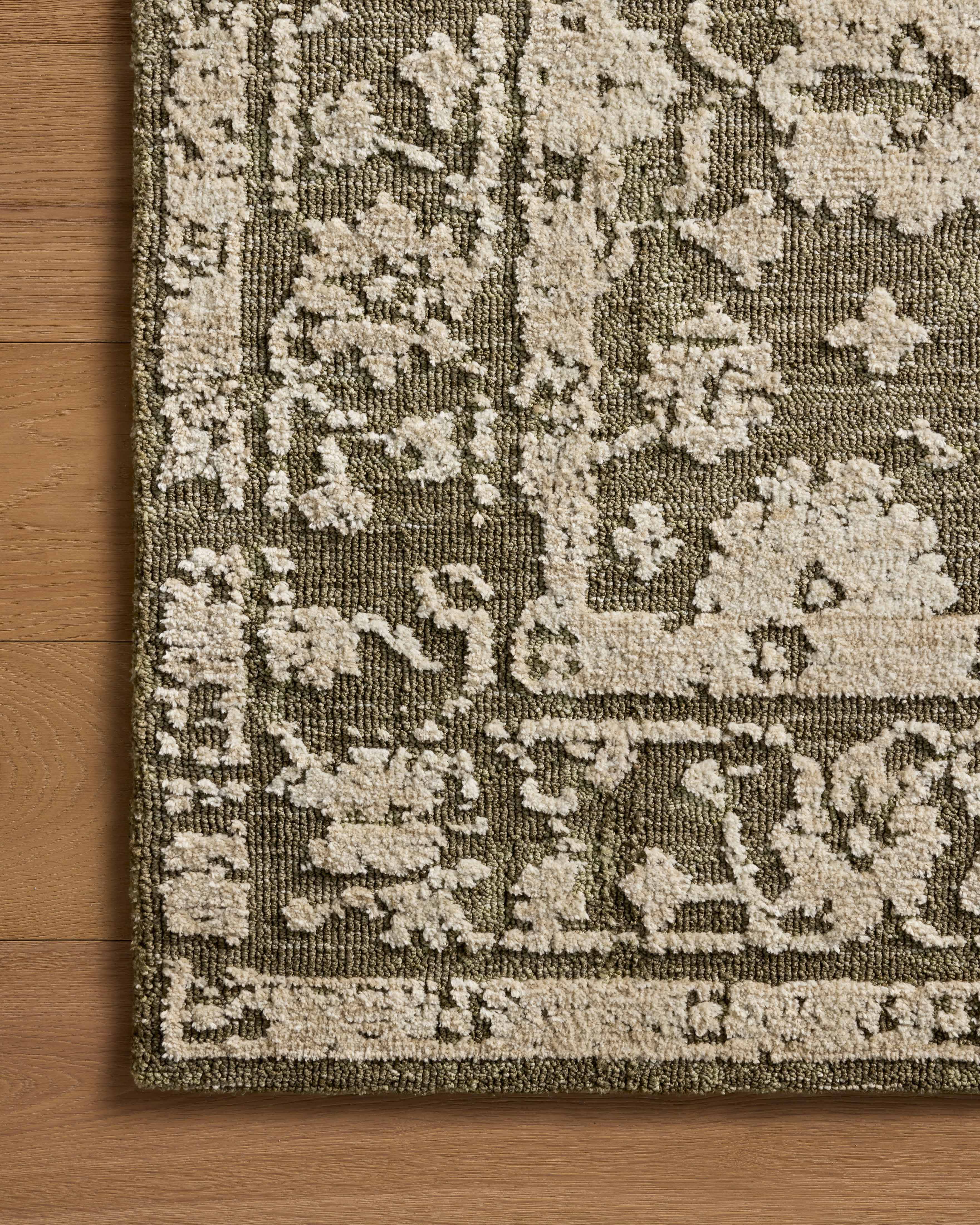 Loloi Percival Moss / Natural Rug RUGS - synthetic Loloi