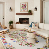 Rifle Paper Co. x Loloi Perennial Cream Sample Rug RUGS - synthetic Loloi