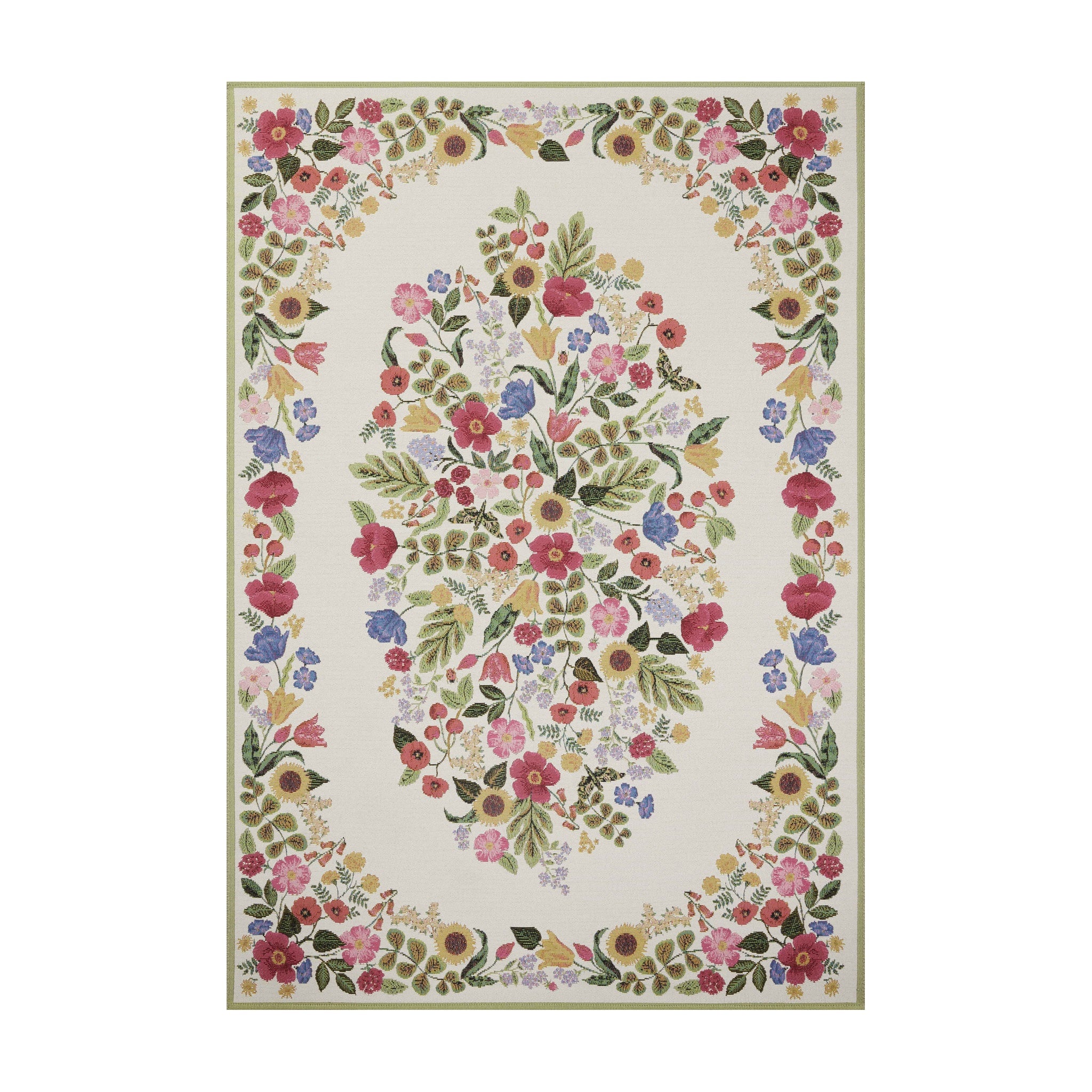Rifle Paper Co. x Loloi Perennial Cream Rug RUGS - synthetic Loloi 2'5" x 3'11"