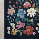 Rifle Paper Co. x Loloi Perennial Black Sample Rug No.2 RUGS - synthetic Loloi 18" x 18"