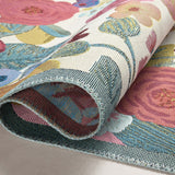 Rifle Paper Co. x Loloi Perennial Garden Party Rose / Multi Rug 5-Rugs - indoor/outdoor Loloi