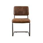 Crosby Leather Dining Chair FURNITURE - dining chairs LH IMPORTS Brown Leather