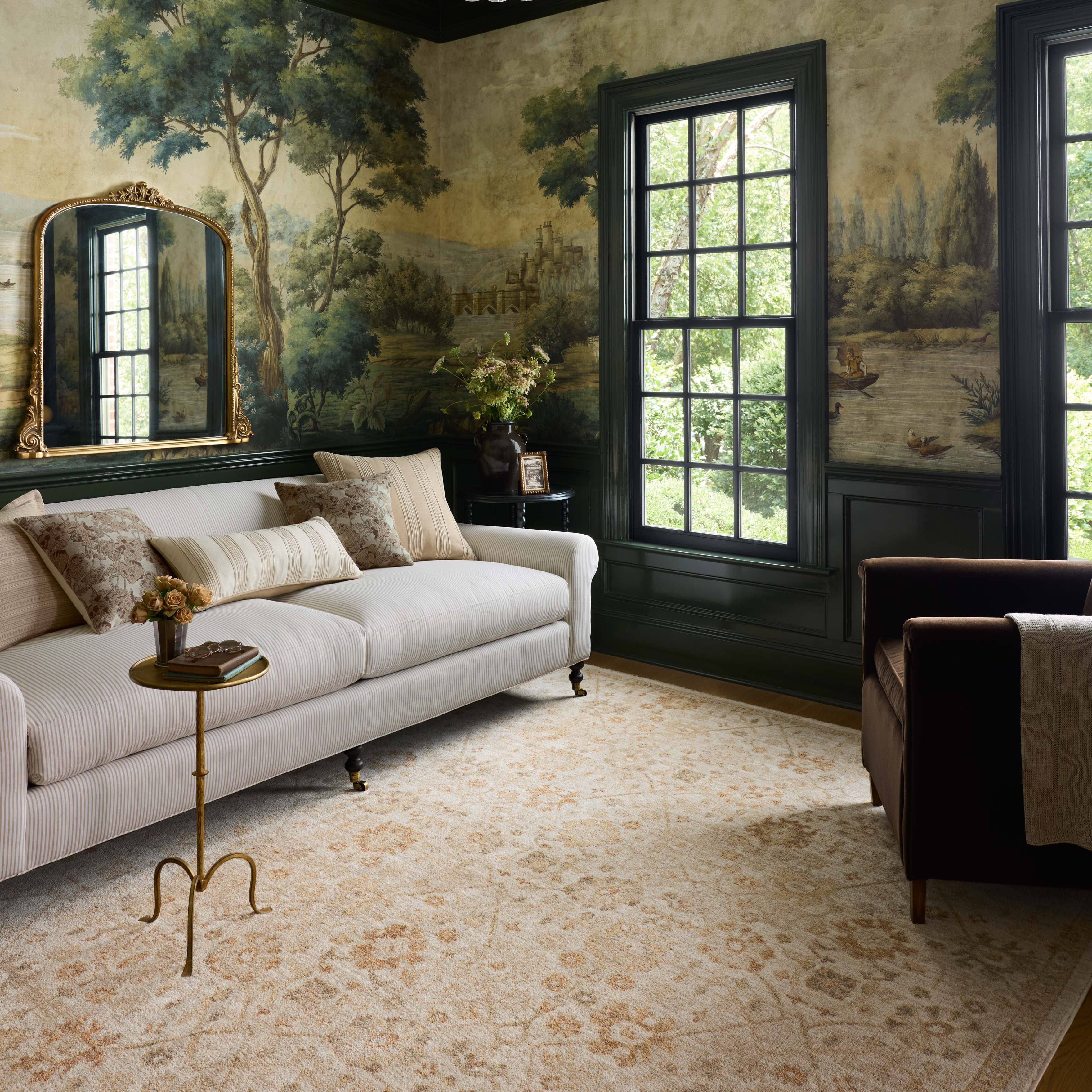 Chris Loves Julia x Loloi Palma Natural / Spice Rug RUGS - synthetic Loloi