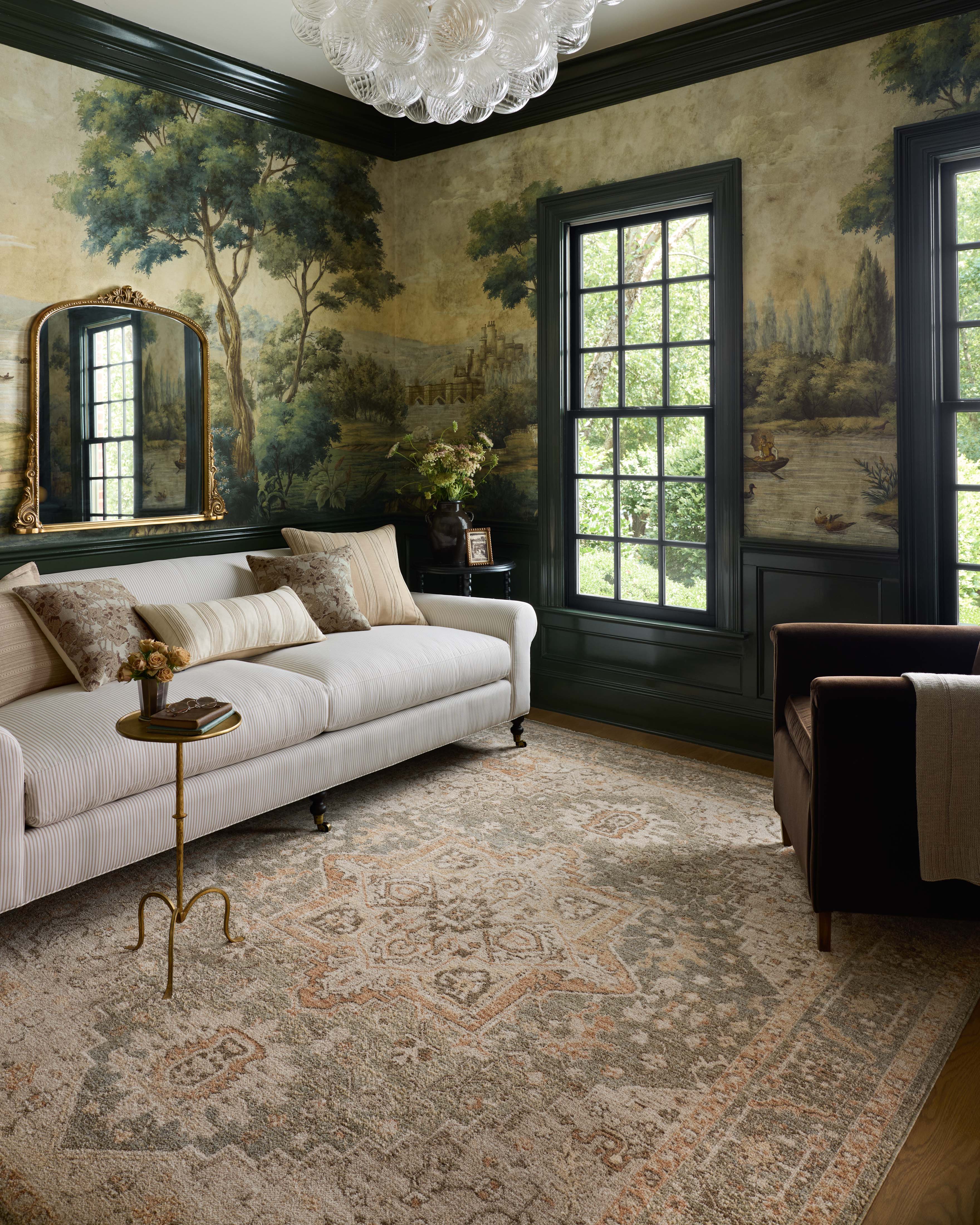 OVERSTOCK - Chris Loves Julia x Loloi Palma Olive / Spice Rug - 7'10" x 10' IN STORE - Sale Rugs Loloi