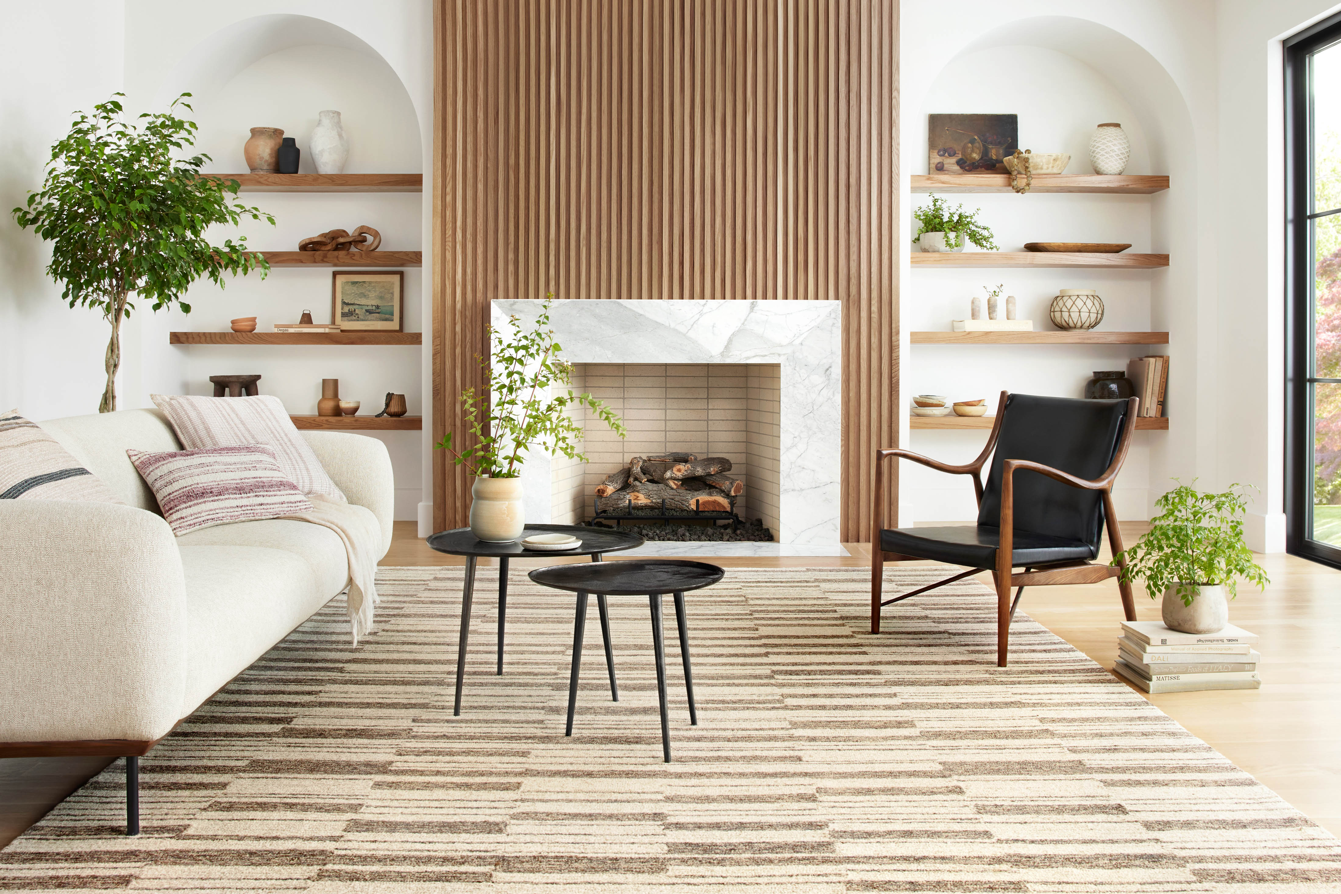 Chris Loves Julia x Loloi Polly Beige / Tobacco Rug 0-RUGS - jute Loloi