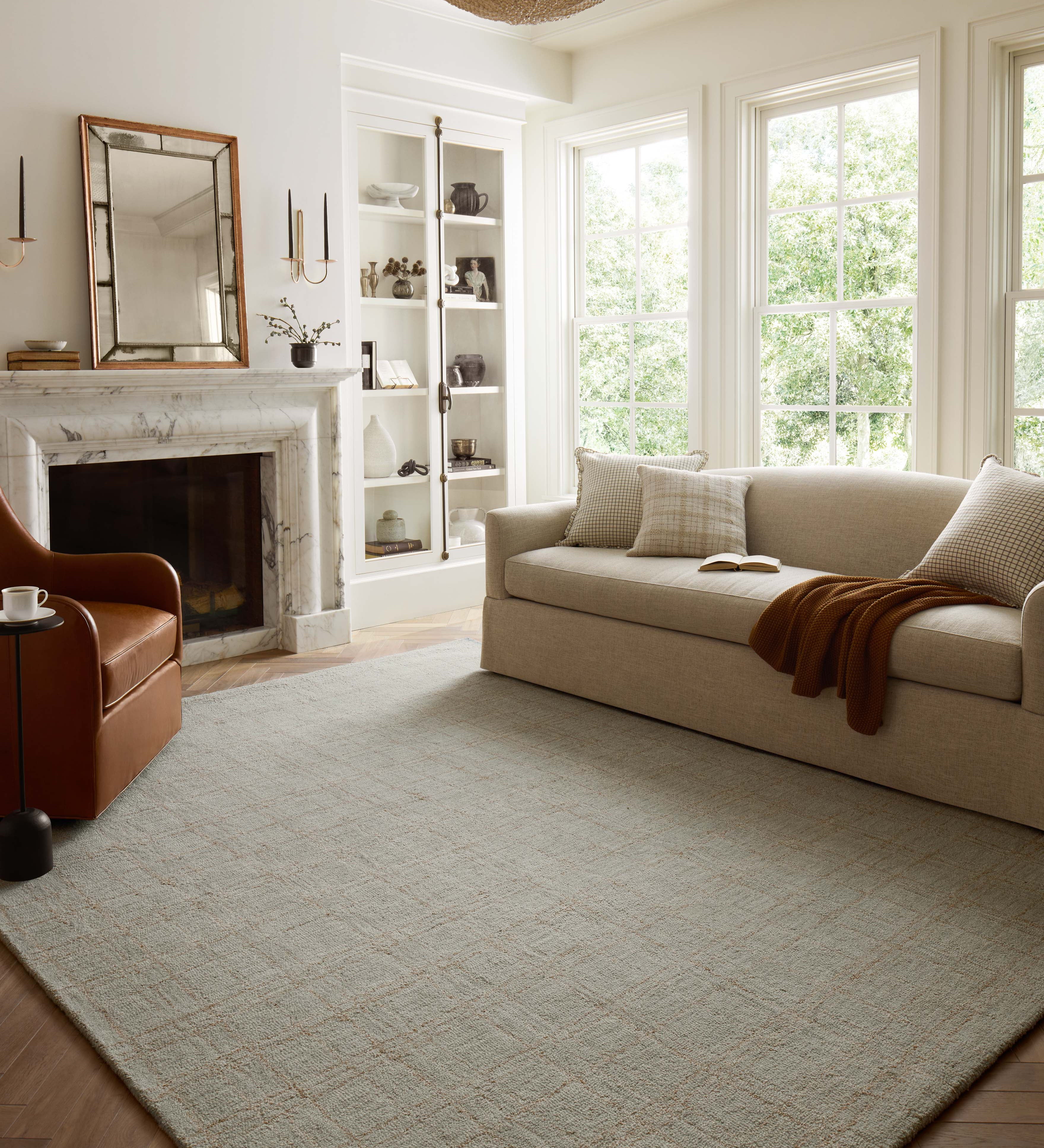 Chris Loves Julia x Loloi Polly Fog / Wheat Rug 0-RUGS - jute Loloi