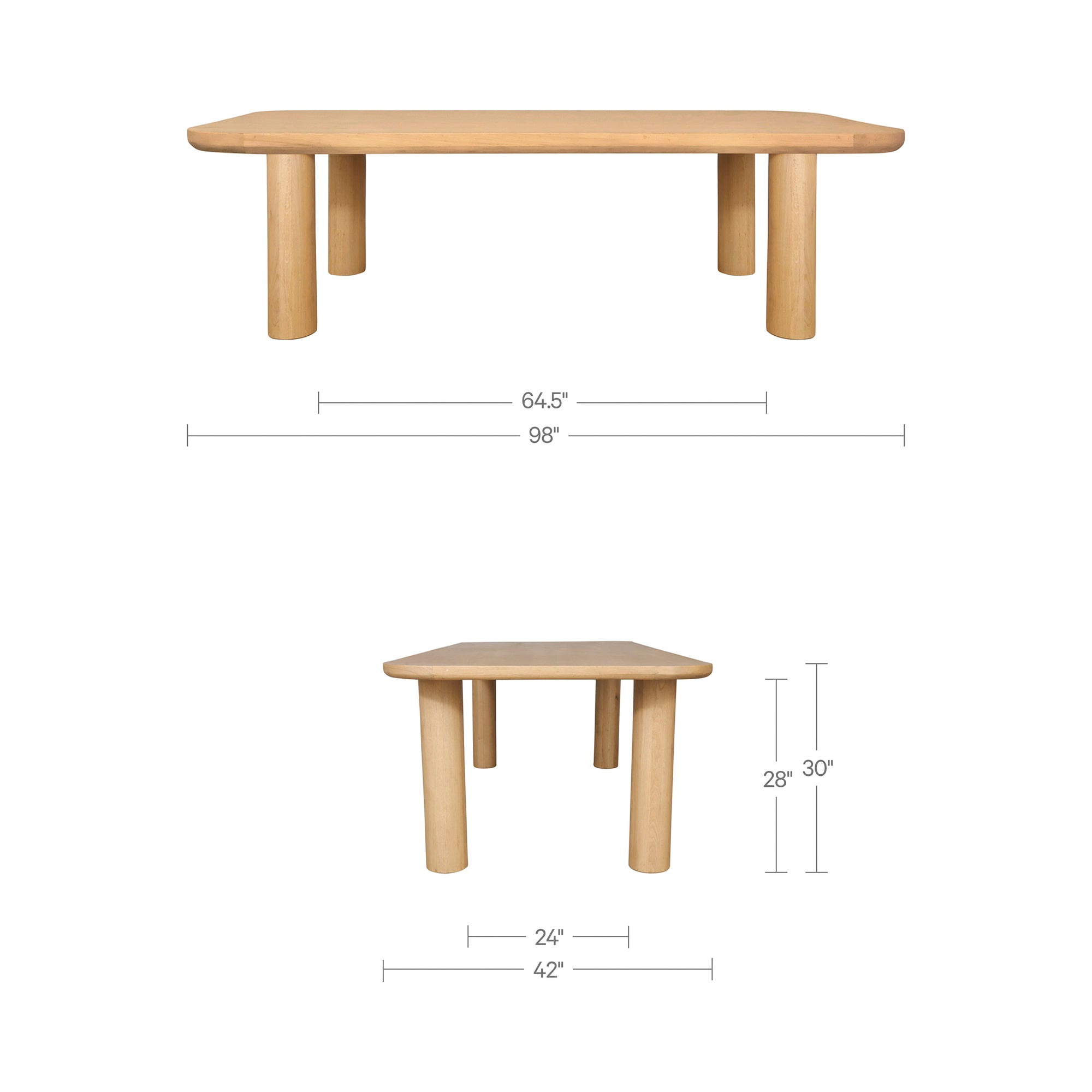 Alda Dining Table FURNITURE - dining table Moe's Furniture