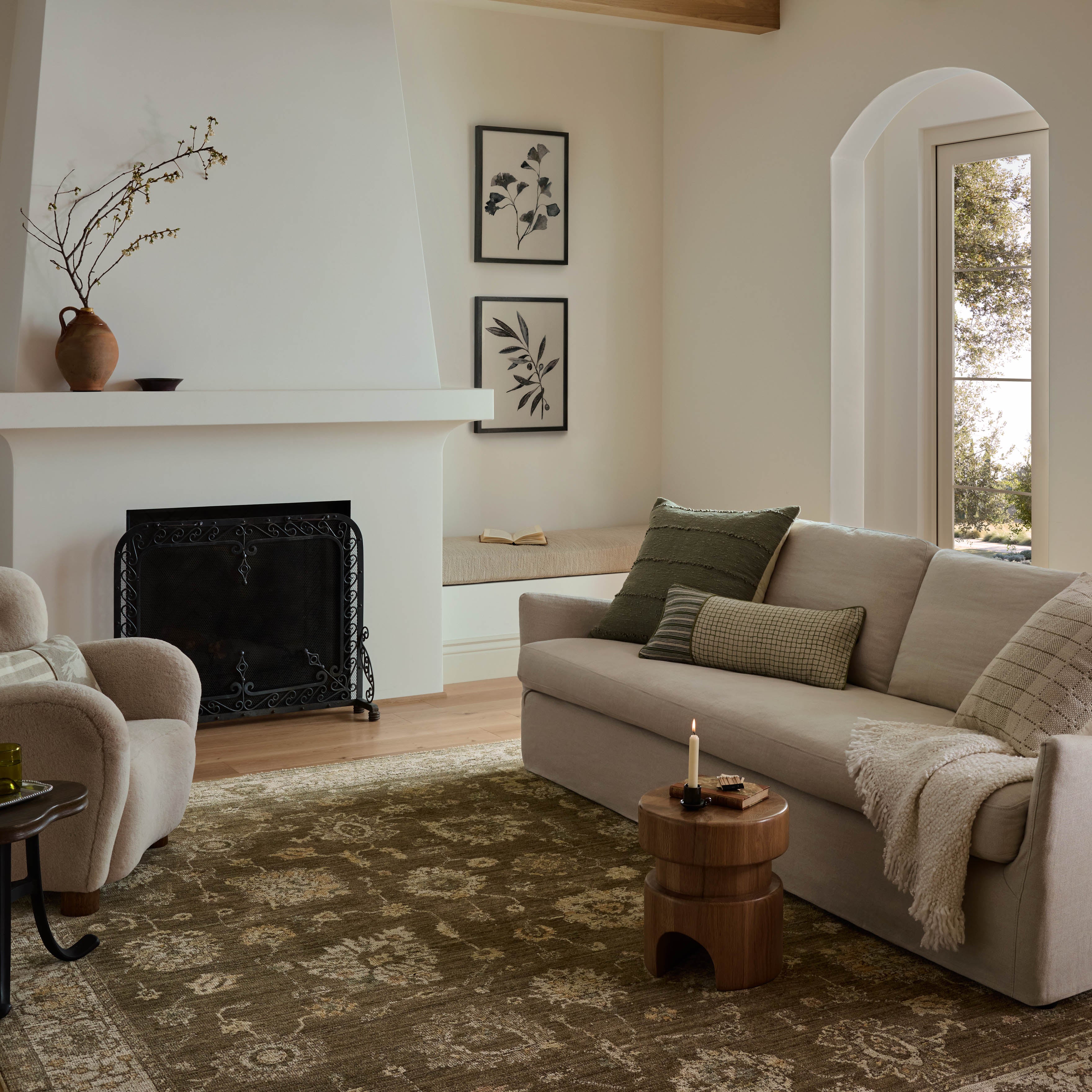Loloi Priscilla Bark / Ivory Rug RUGS - synthetic Loloi