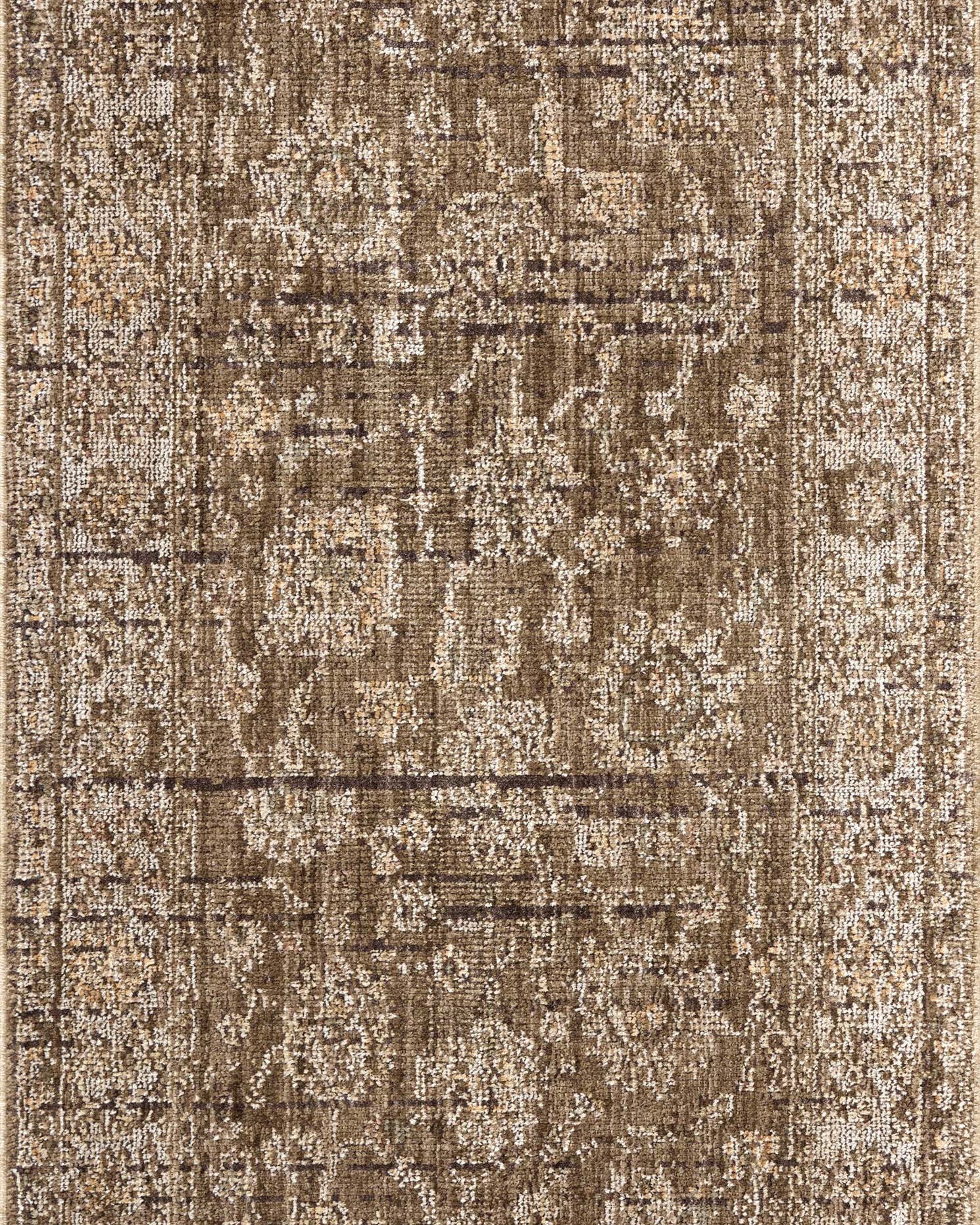 Loloi Priscilla Bark / Ivory Square Rug RUGS - synthetic Loloi