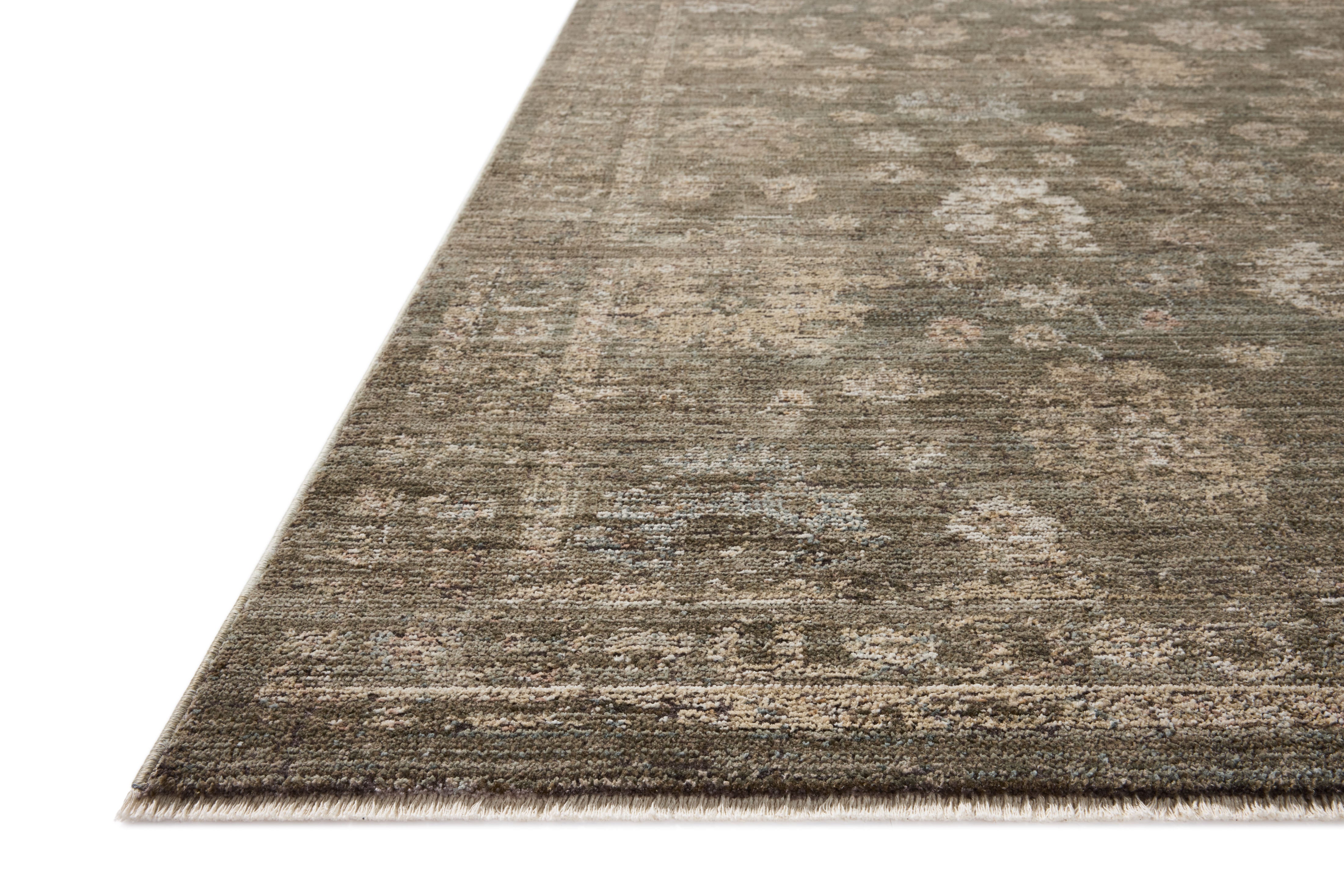 Loloi Priscilla Olive / Sand Square Rug RUGS - synthetic Loloi