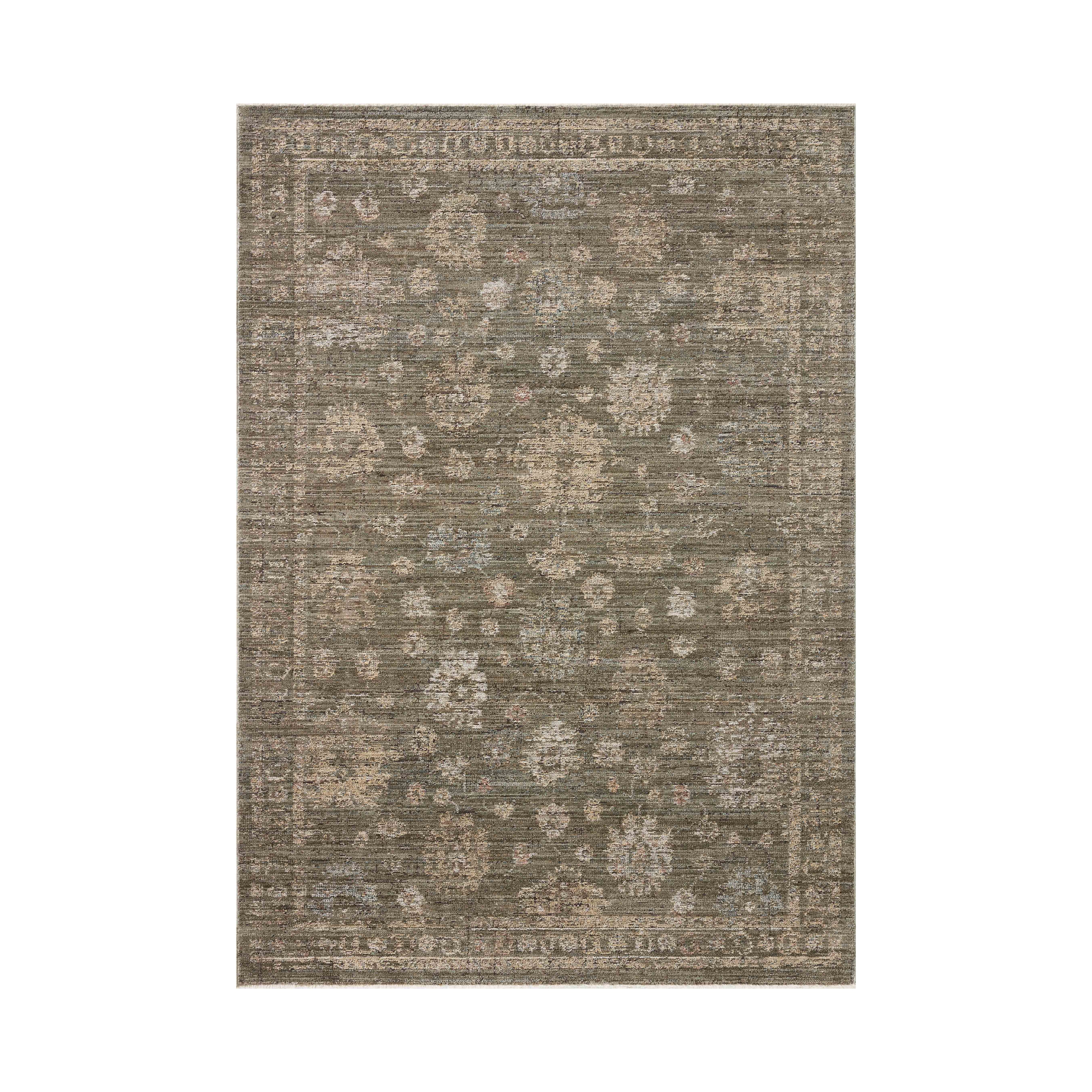 Loloi Priscilla Olive / Sand Rug RUGS - synthetic Loloi 18" x 18"