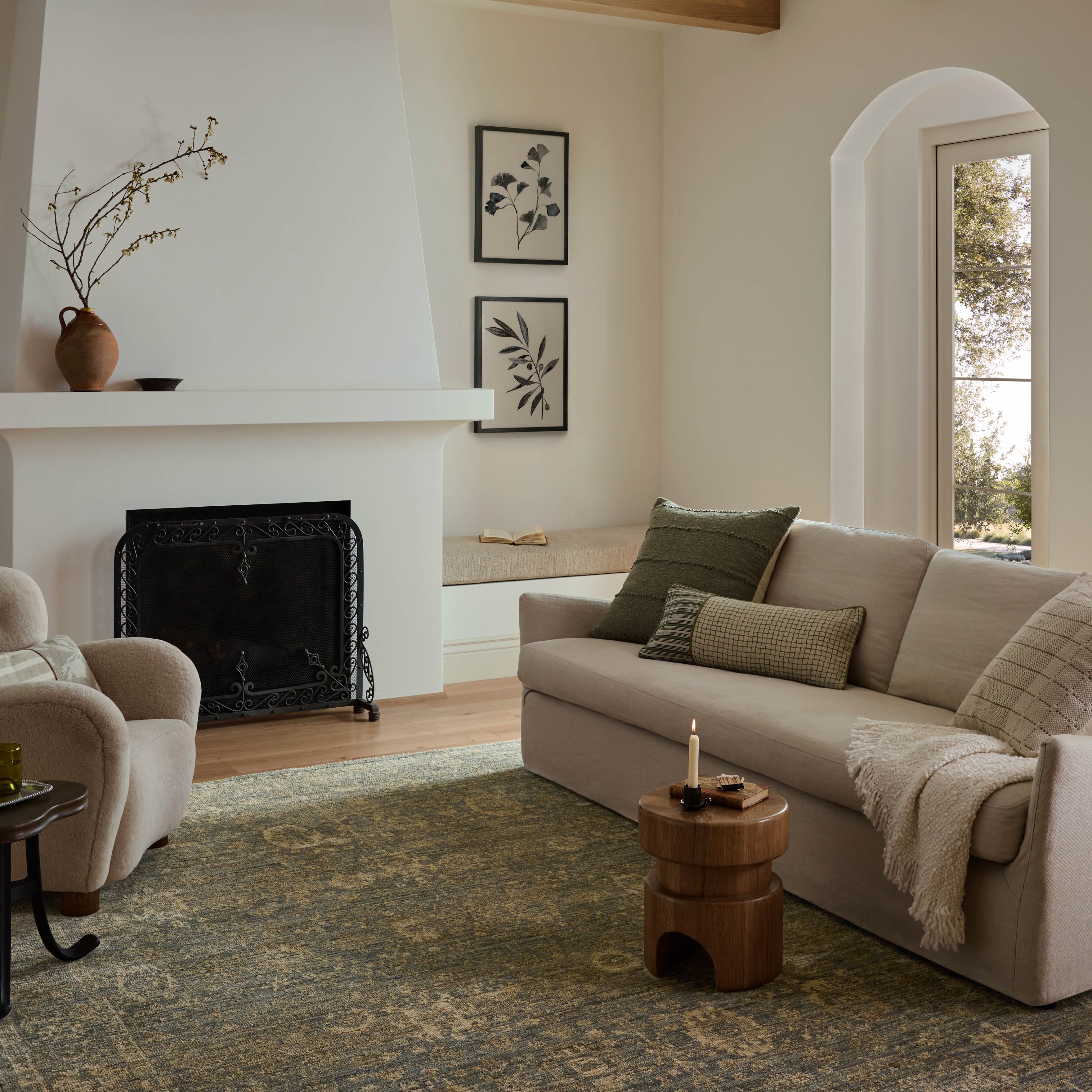 Loloi Priscilla Blue / Sand Rug RUGS - synthetic Loloi