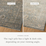 Loloi Priscilla Blue / Sand Rug RUGS - synthetic Loloi 18" x 18" sample