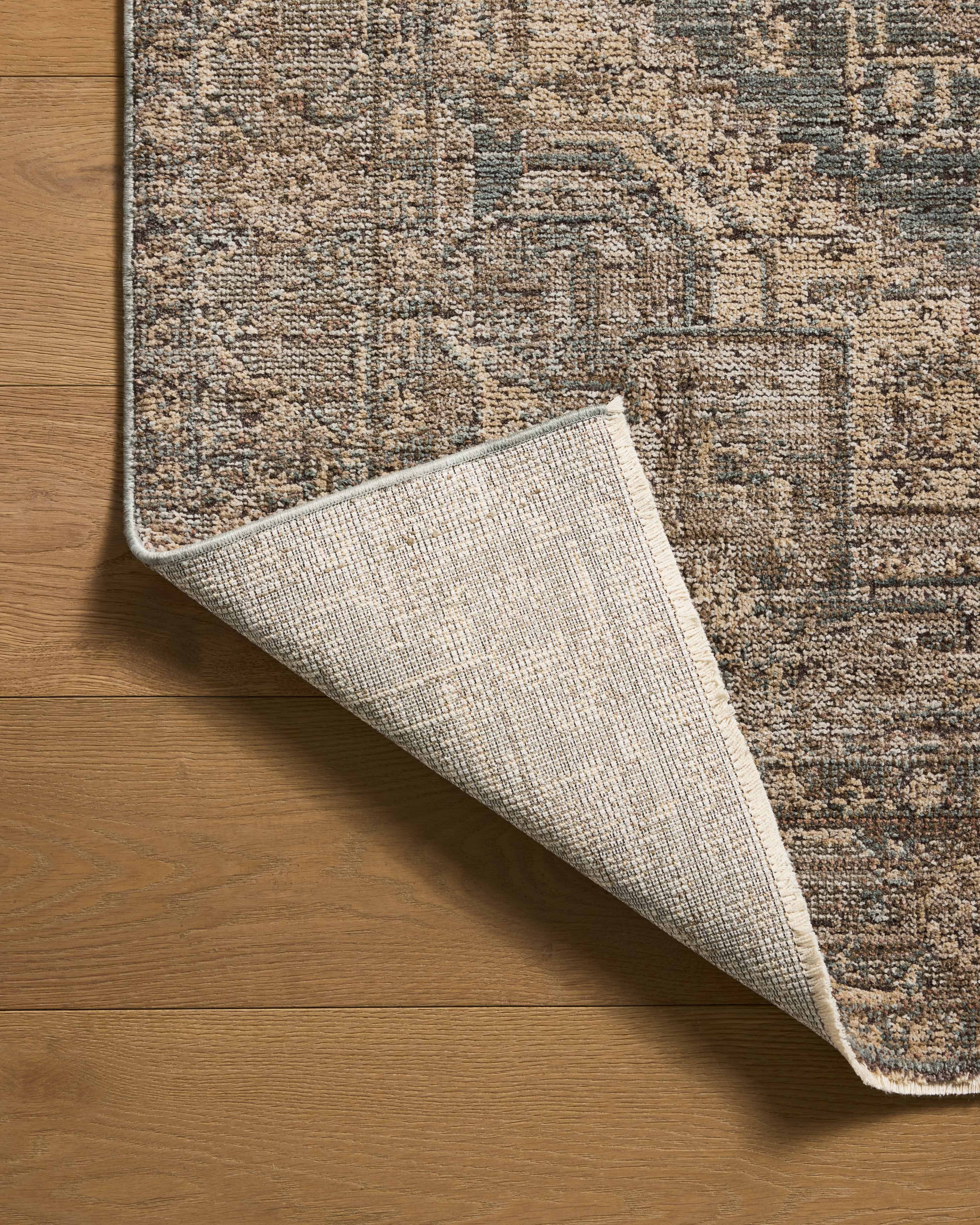 Loloi Priscilla Blue / Bark Rug RUGS - synthetic Loloi 18" x 18" sample
