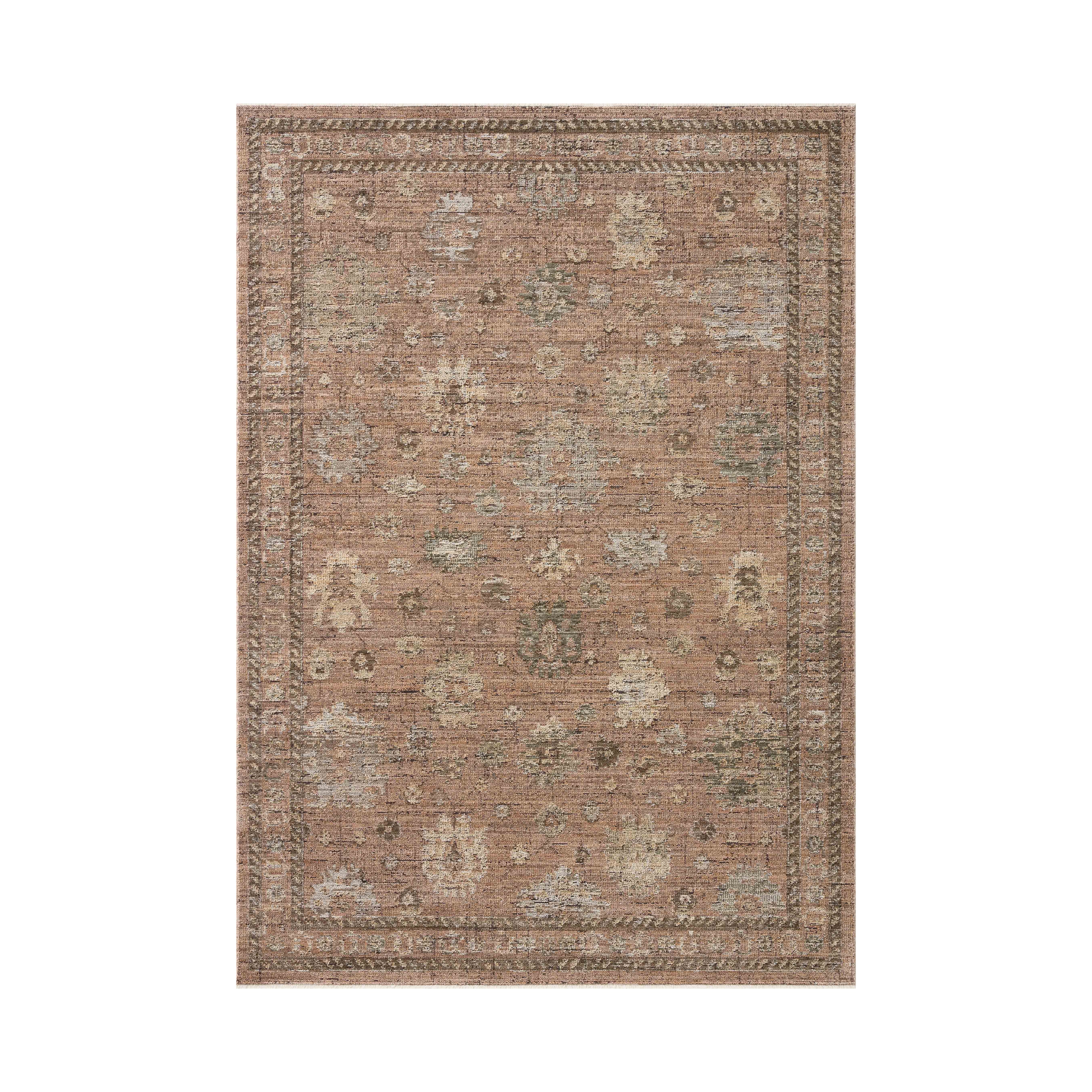 Loloi Priscilla Blush / Multi Rug RUGS - synthetic Loloi 18" x 18"