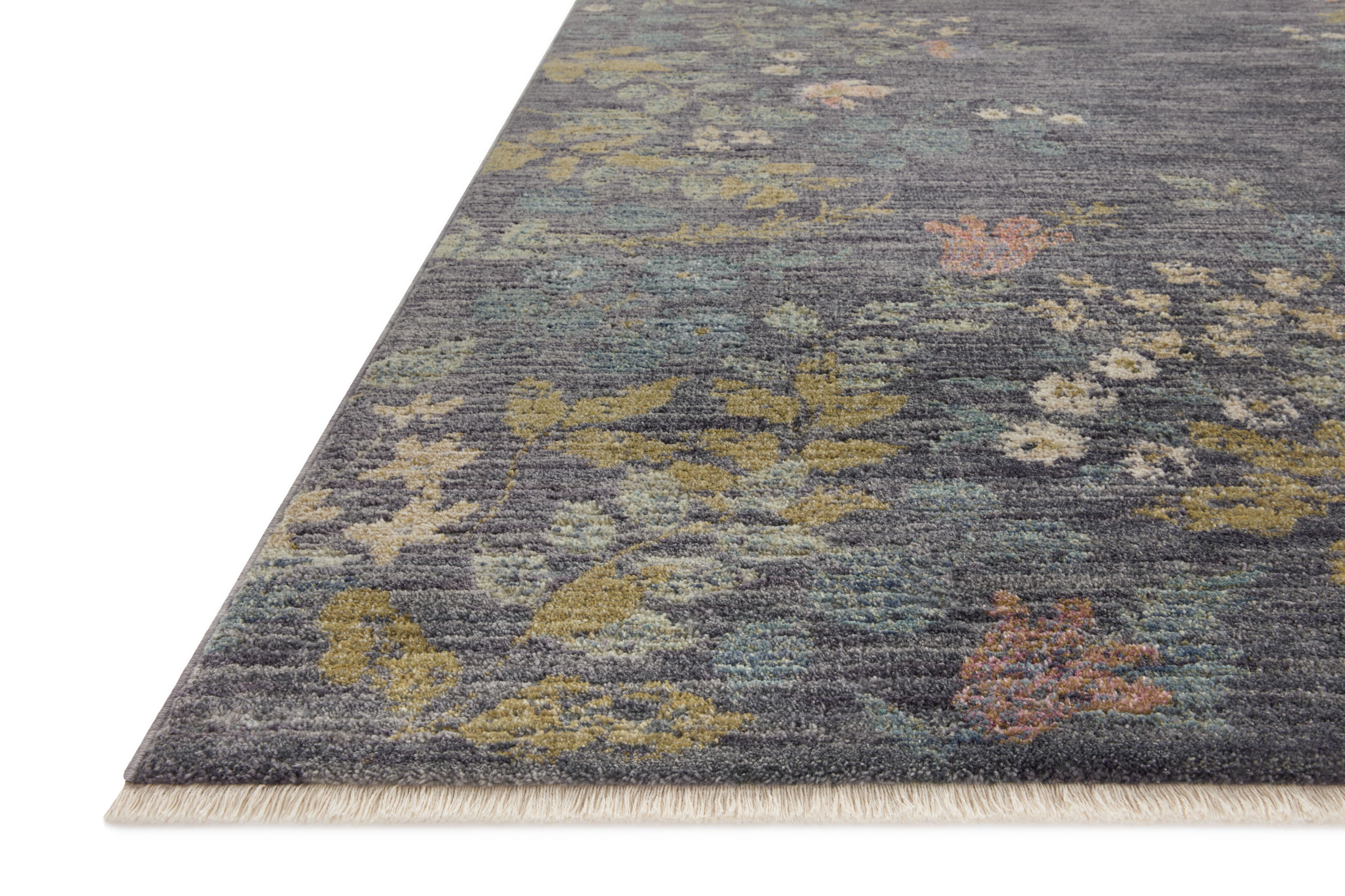 Rifle Paper Co. x Loloi Provence Slate Rug No.2 RUGS - synthetic Loloi 18" x 18"