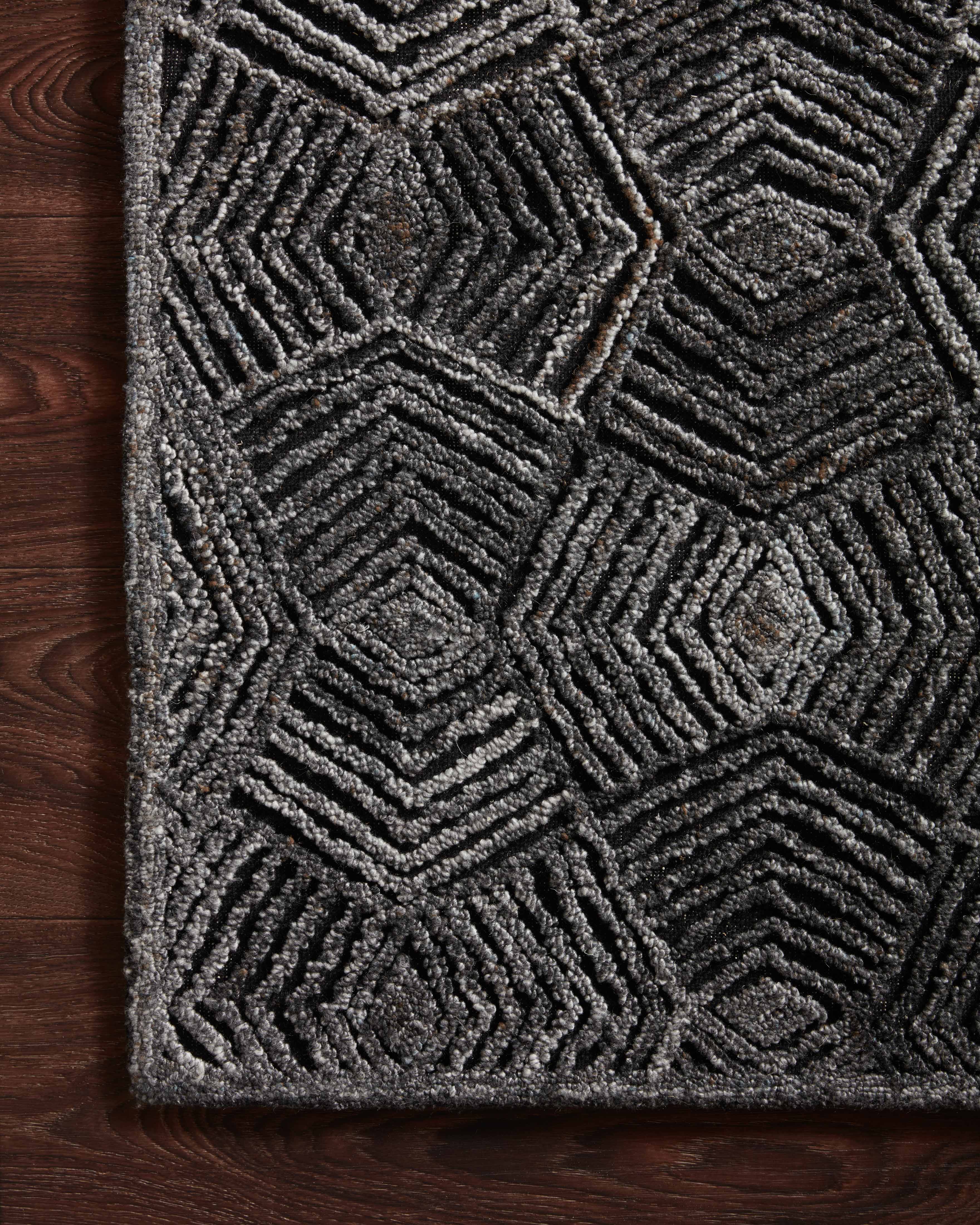 Loloi Prescott Charcoal Rug RUGS - wool Loloi
