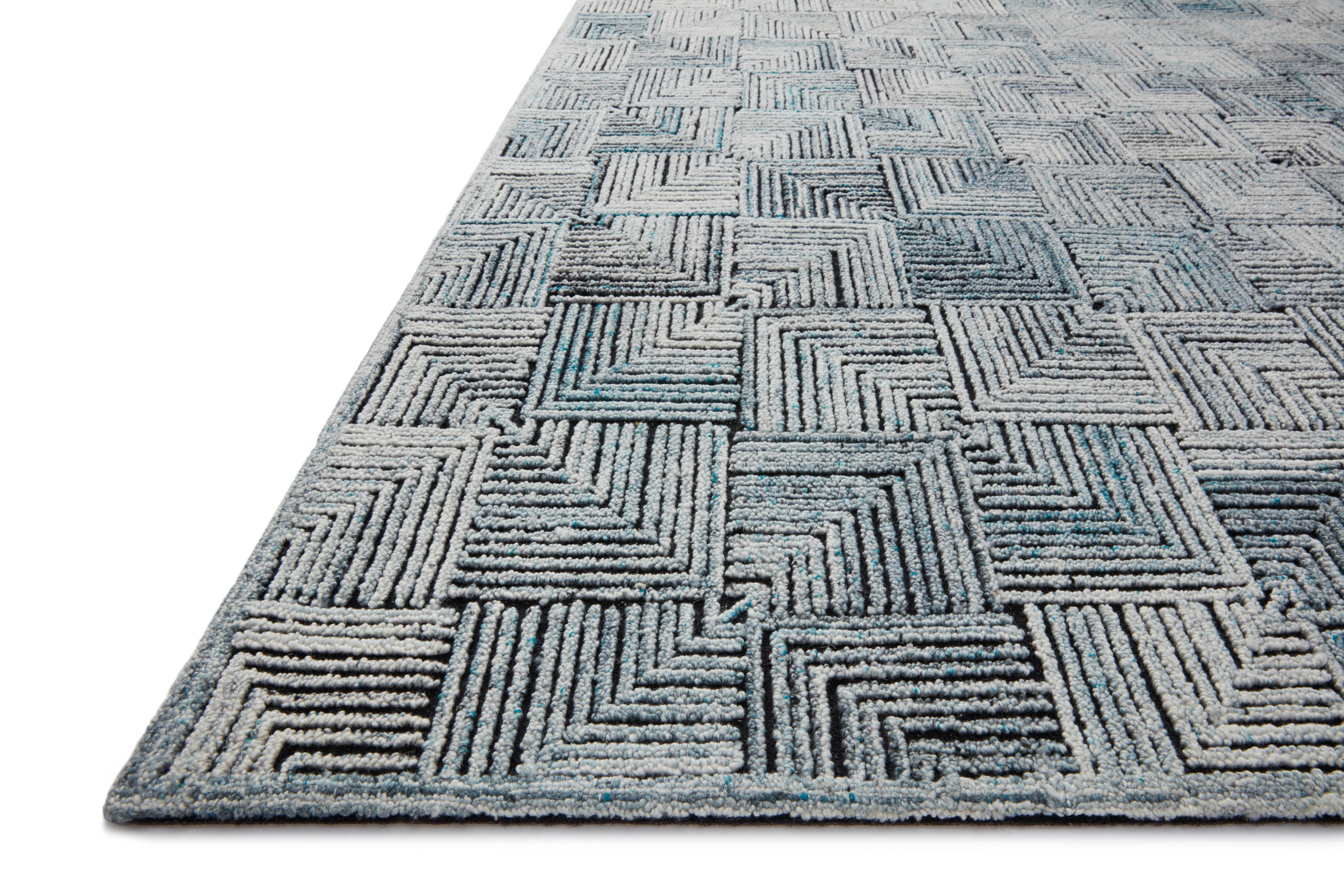 Loloi Prescott Arctic Blue Rug RUGS - wool Loloi
