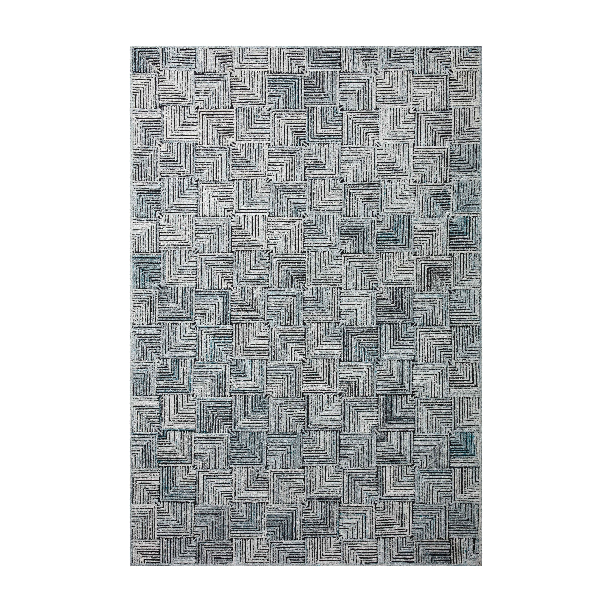 Loloi Prescott Arctic Blue Rug RUGS - wool Loloi 18" x 18"