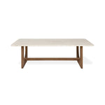 Gus* Modern Portico Rectangle Coffee Table FURNITURE - coffee table Gus Classic Walnut Travertine Natural