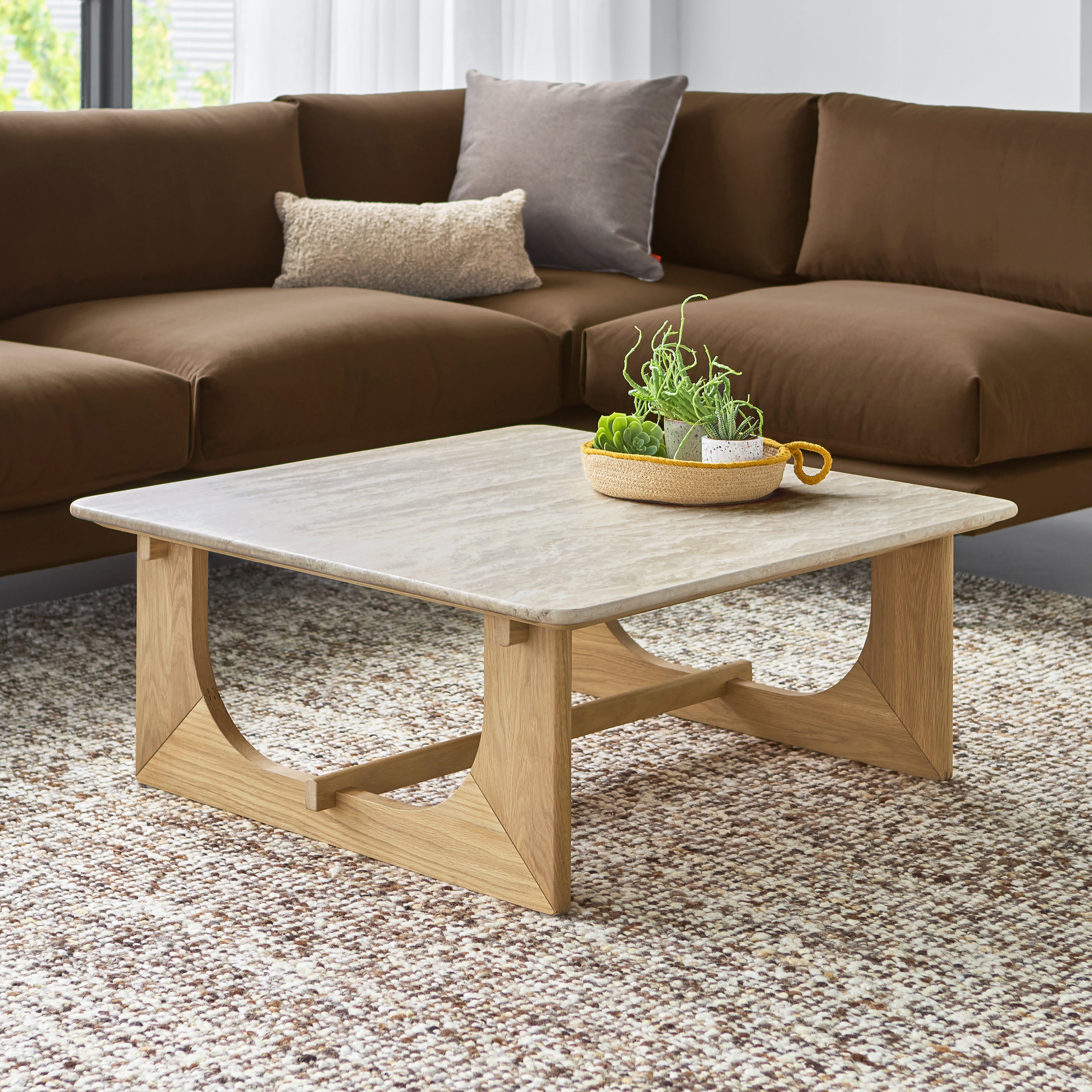 Gus* Modern Portico Square Coffee Table FURNITURE - coffee table Gus