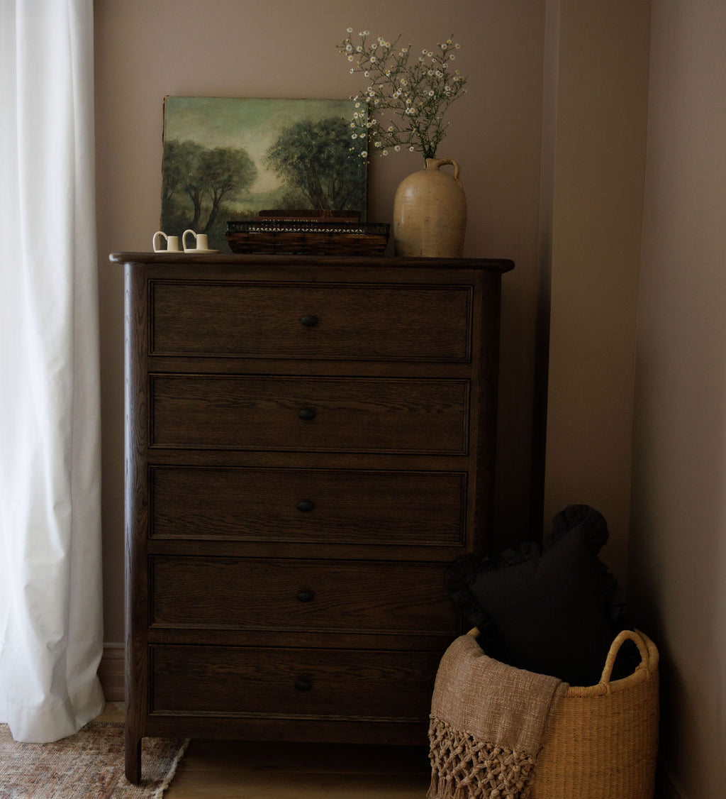 Rival Tall Dresser FURNITURE - dresser Four Hands