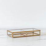 Glass & Brass Display Box - Rug & Weave