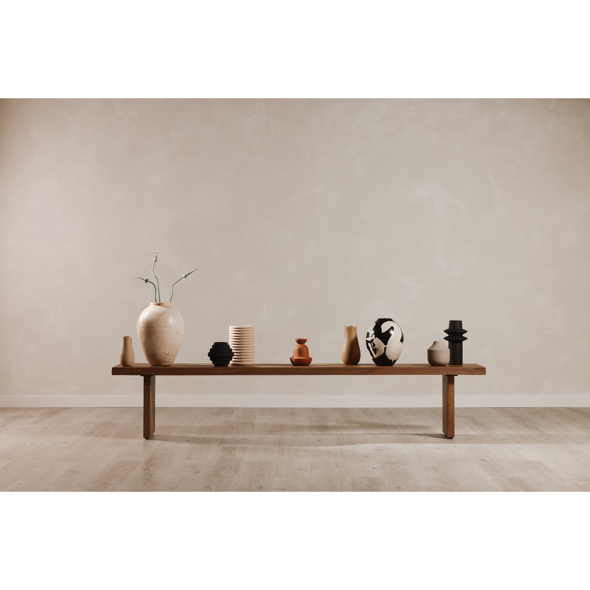 Koshi Bench Sandblasted Amber Oak FURNITURE - benche Moe's Furniture