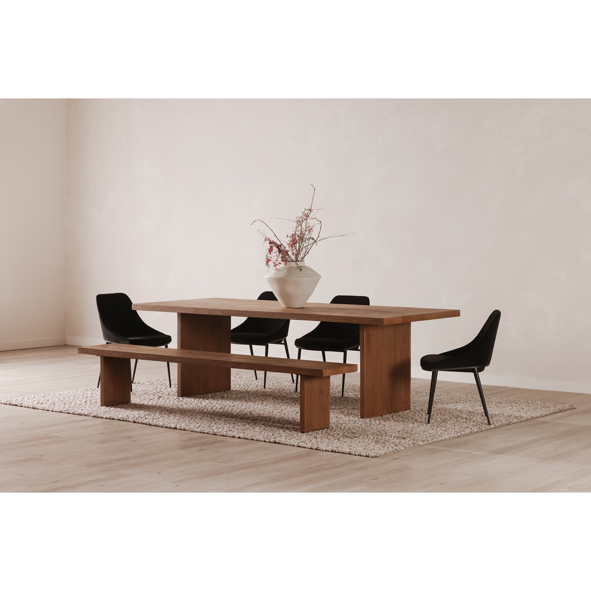 Koshi Bench Sandblasted Amber Oak FURNITURE - benche Moe's Furniture