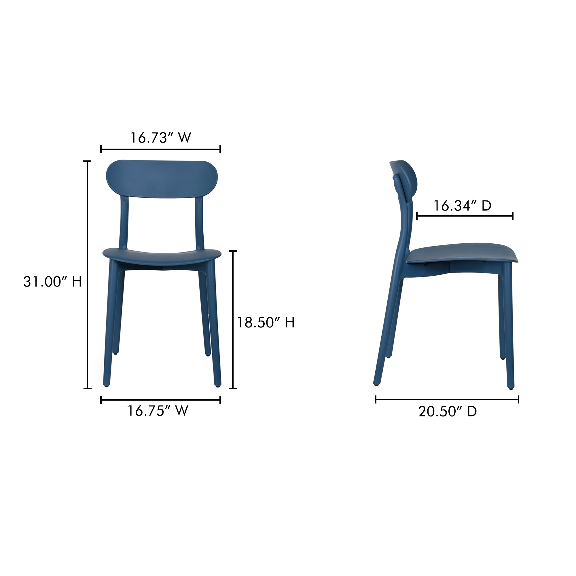 Kent Outdoor Dining Chair - Set of 2 FURNITURE - dining chair Moe's Furniture