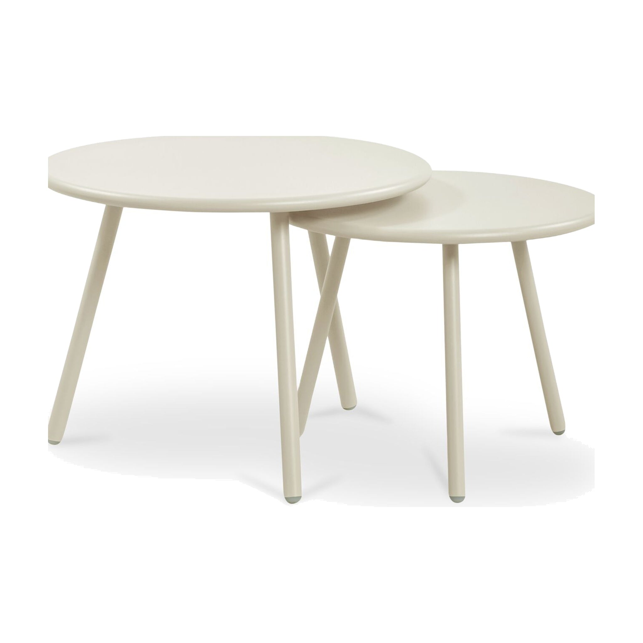Kari Outdoor Nesting Coffee Table FURNITURE - outdoor coffee table Moe's Furniture White