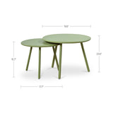 Kari Outdoor Nesting Coffee Table FURNITURE - outdoor coffee table Moe's Furniture