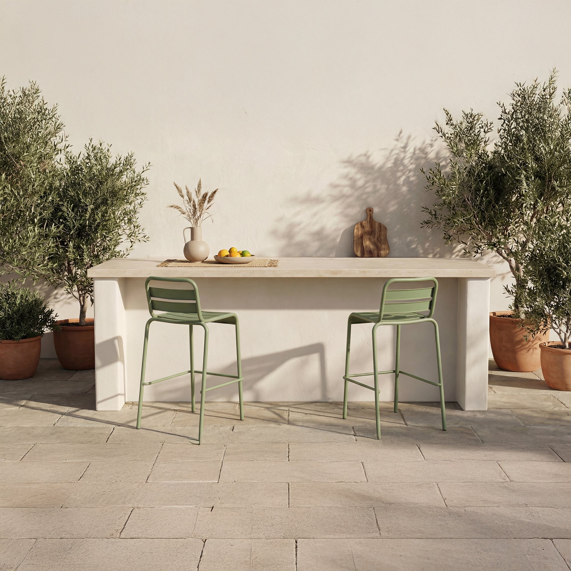 Kade Outdoor Bar Stool FURNITURE - outdoor stool Moe's Furniture