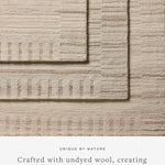 Joanna Gaines x Loloi Rae Natural / Oatmeal Rug RUGS - wool Loloi