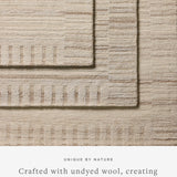 Joanna Gaines x Loloi Rae Natural / Oatmeal Rug RUGS - wool Loloi