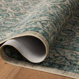 Chris Loves Julia x Loloi Ramona Bone / Teal Rug - Rug & Weave